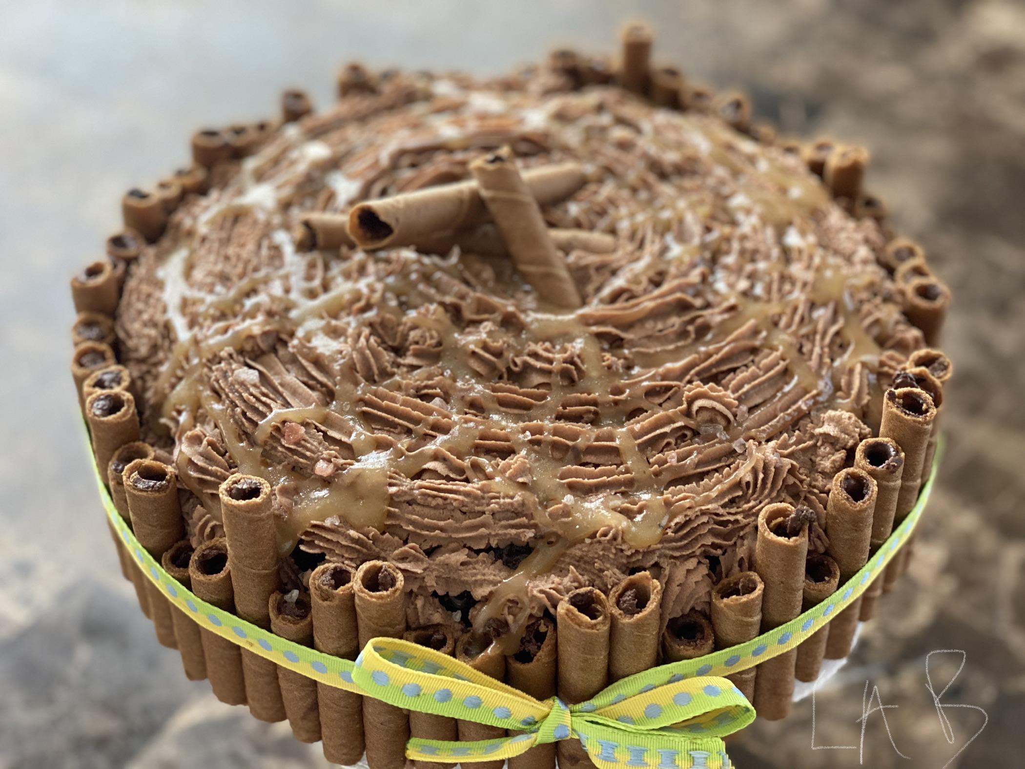 [IMADE] chocolate cake with sea salt caramel filling r/FoodPorn