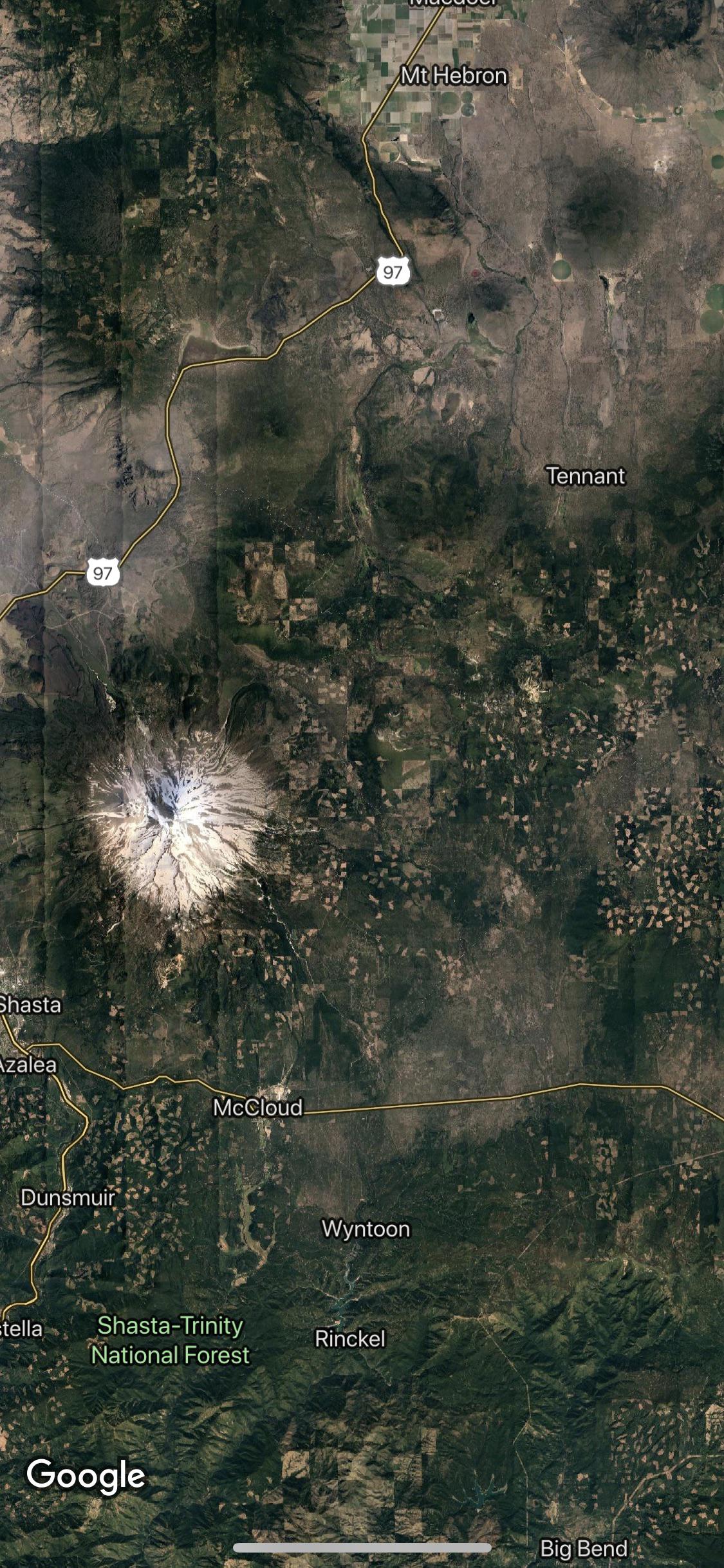 Why does this patch of land in northern California look checkered? r