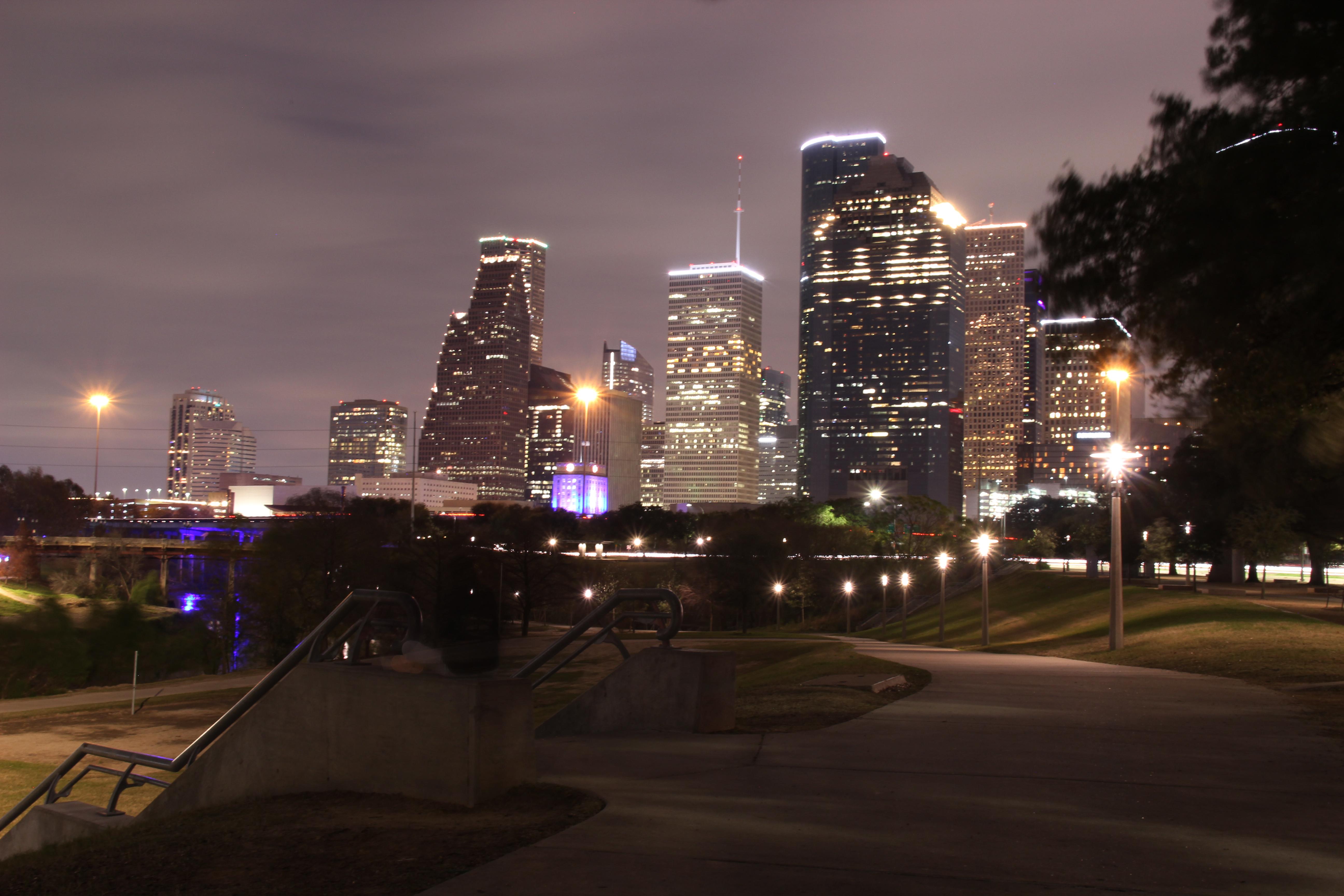 Picture I took of Downtown on New Years Day r/houston