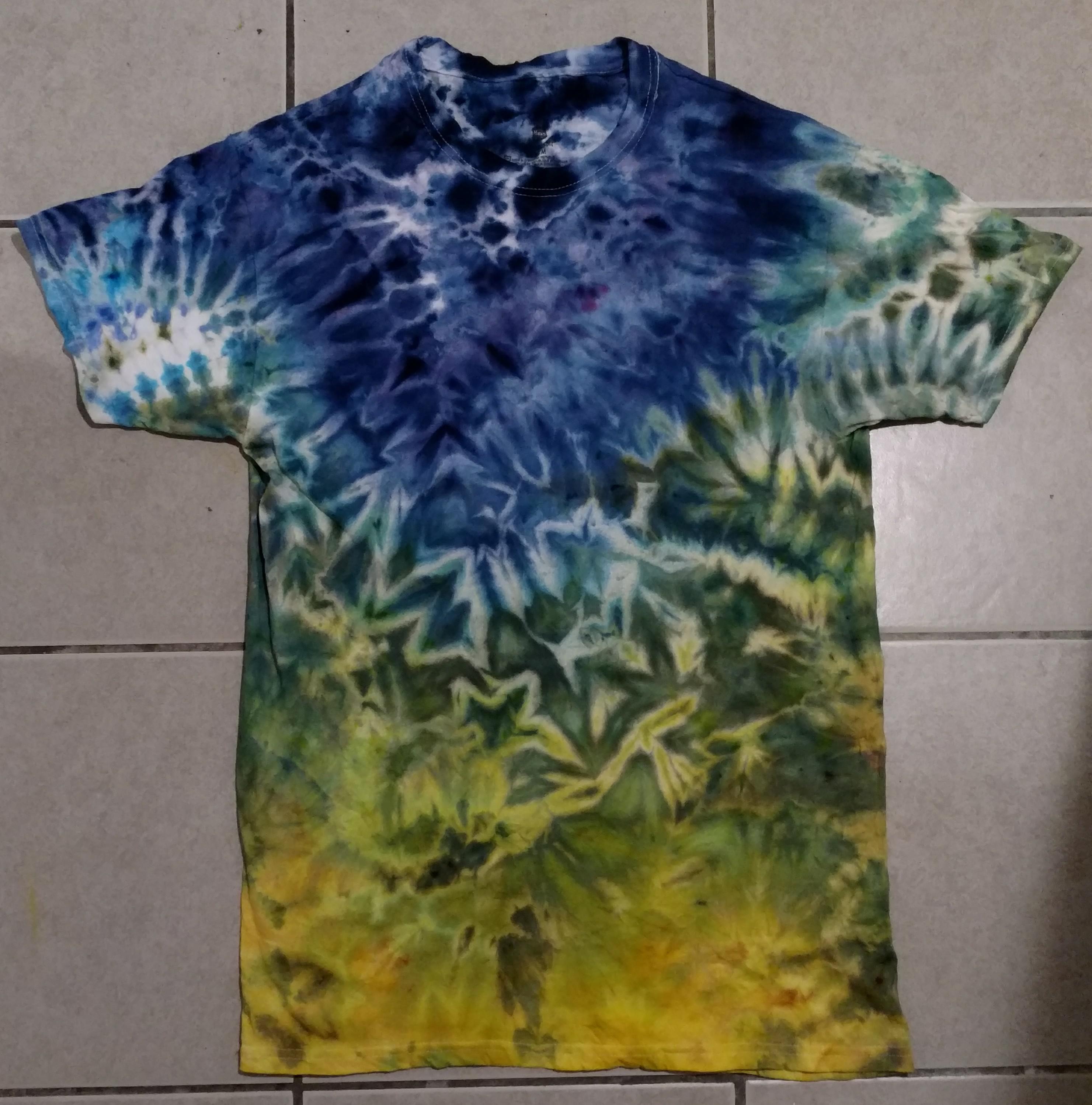 One of my favorite designs I think. I'm new at this (tie dye AND Reddit