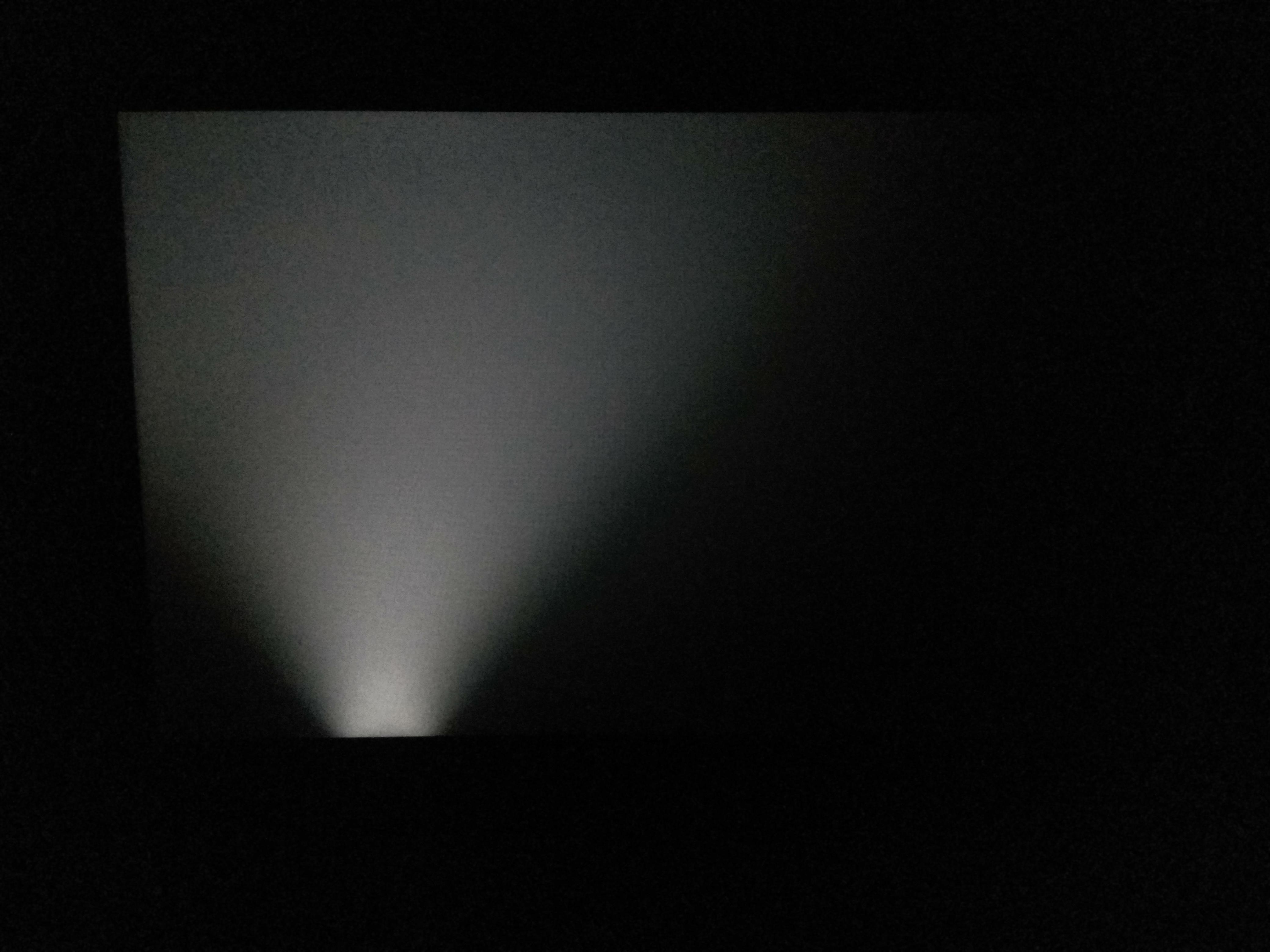 This streak of light on my laptop screen. My laptop was completely