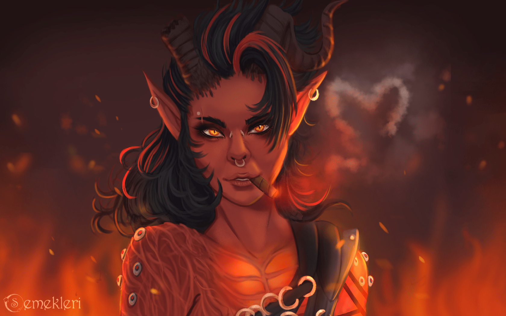 Karlach from BG3, by Me - Wallpaper Engine AVAILABLE! : r/fanart