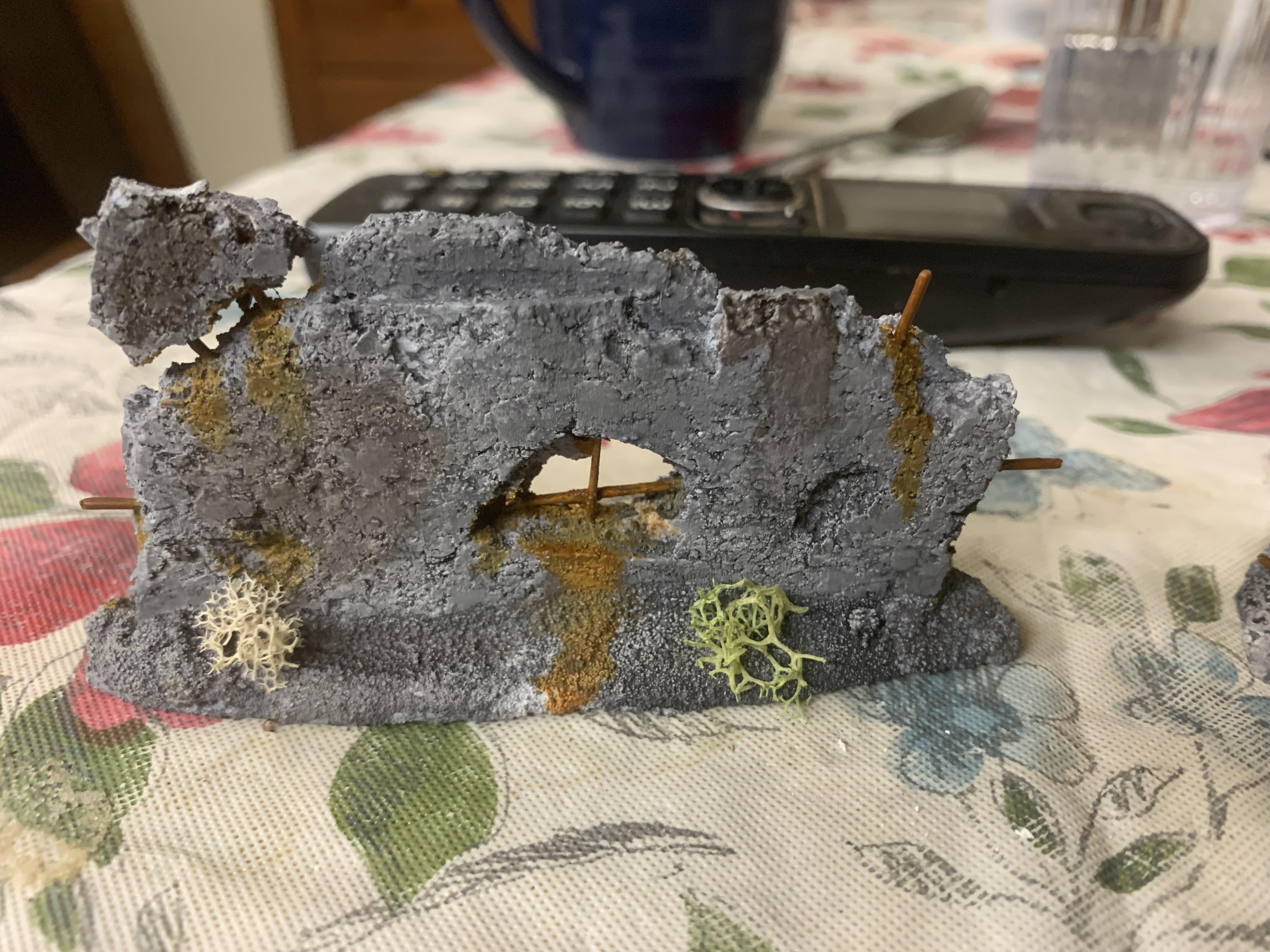 Concrete wall made for warhammer 40k r/TerrainBuilding