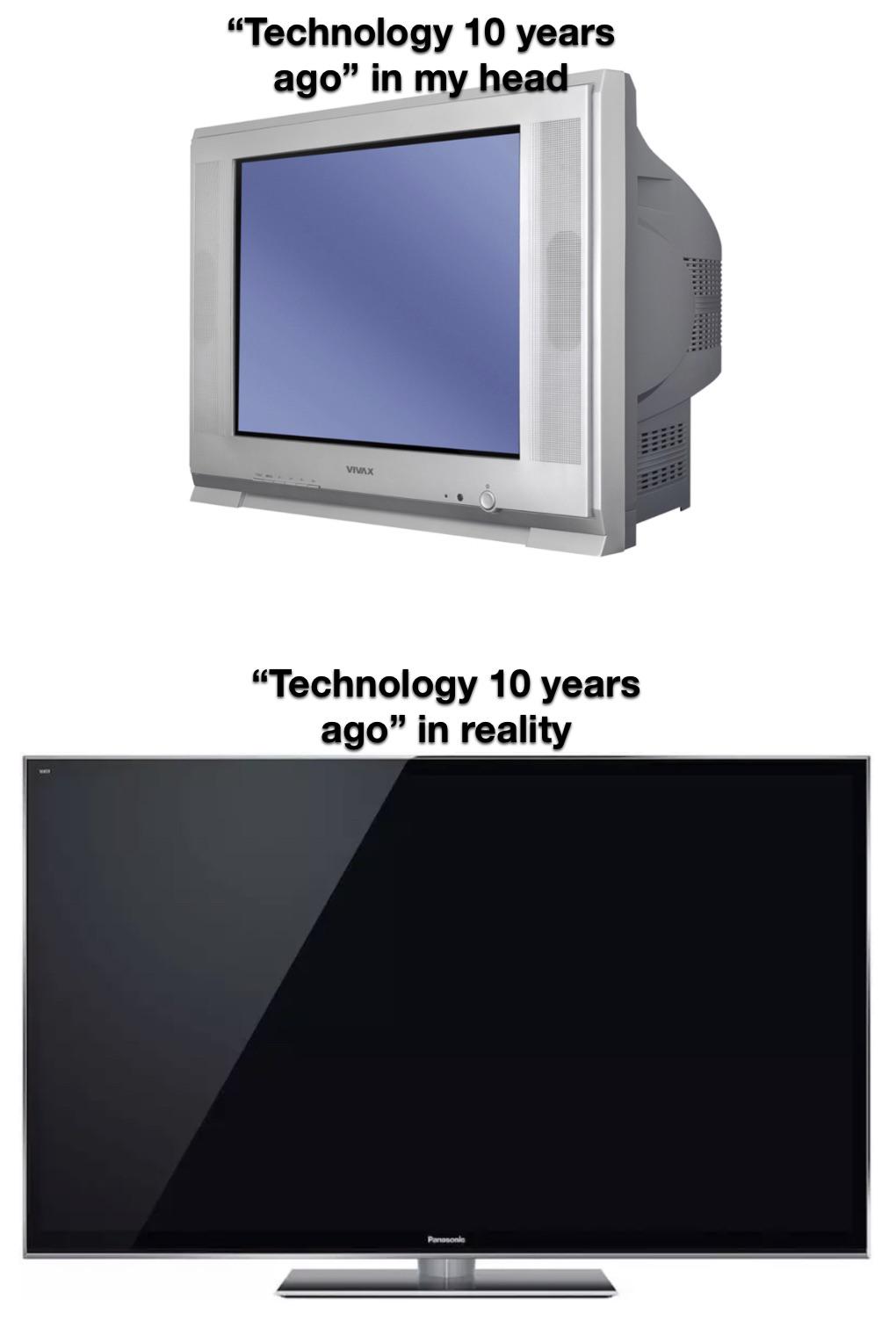 I remember when flat screens were seen as futuristic r/GenZ