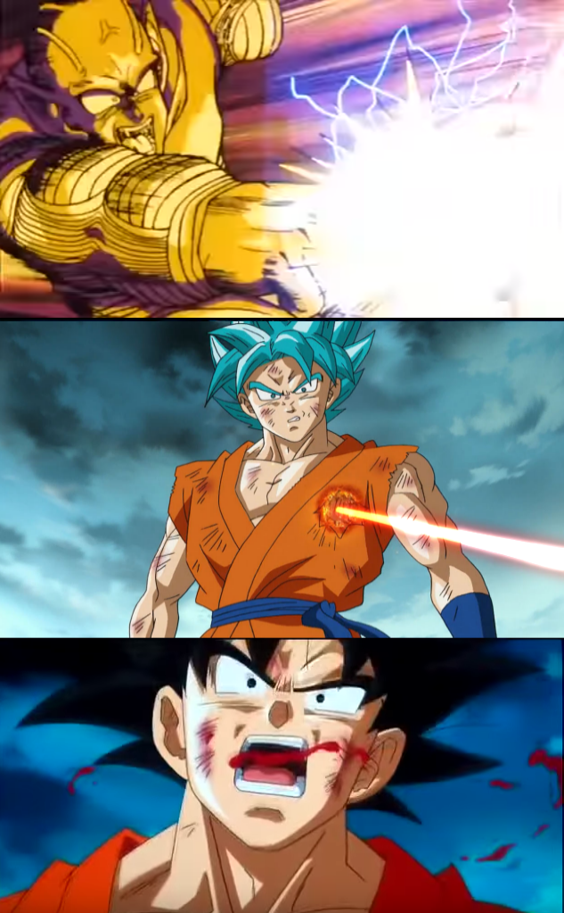 Piccolo in the Saiyan Saga can still take out Super Saiyan Blue Goku by