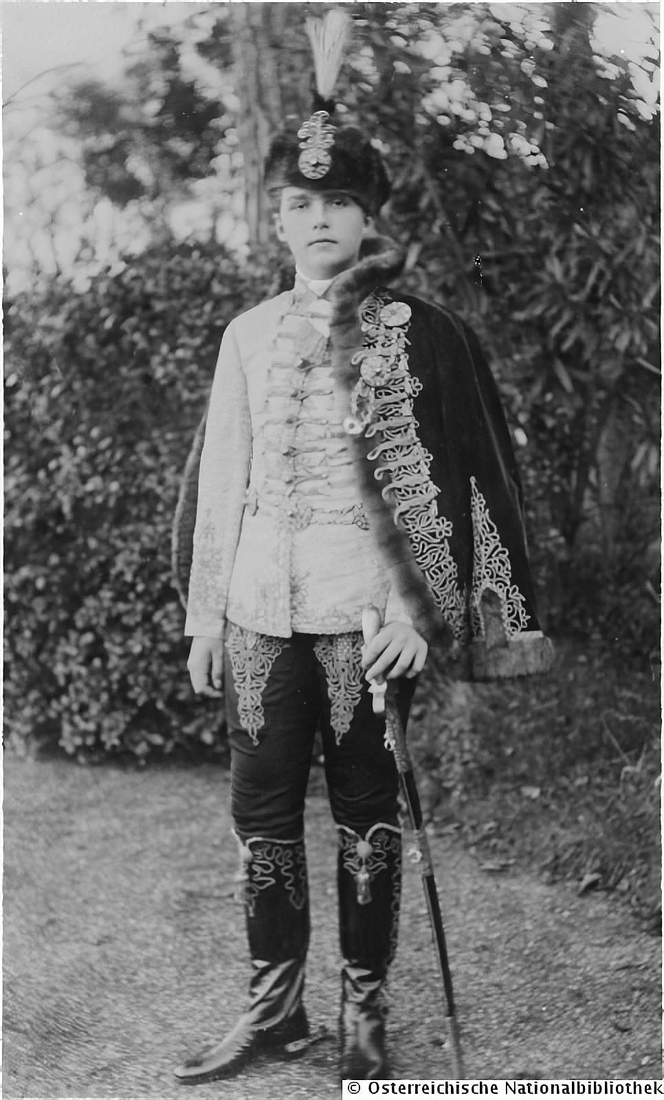 Otto Habsburg last heir of AustriaHungary in a Hussar uniform (1927