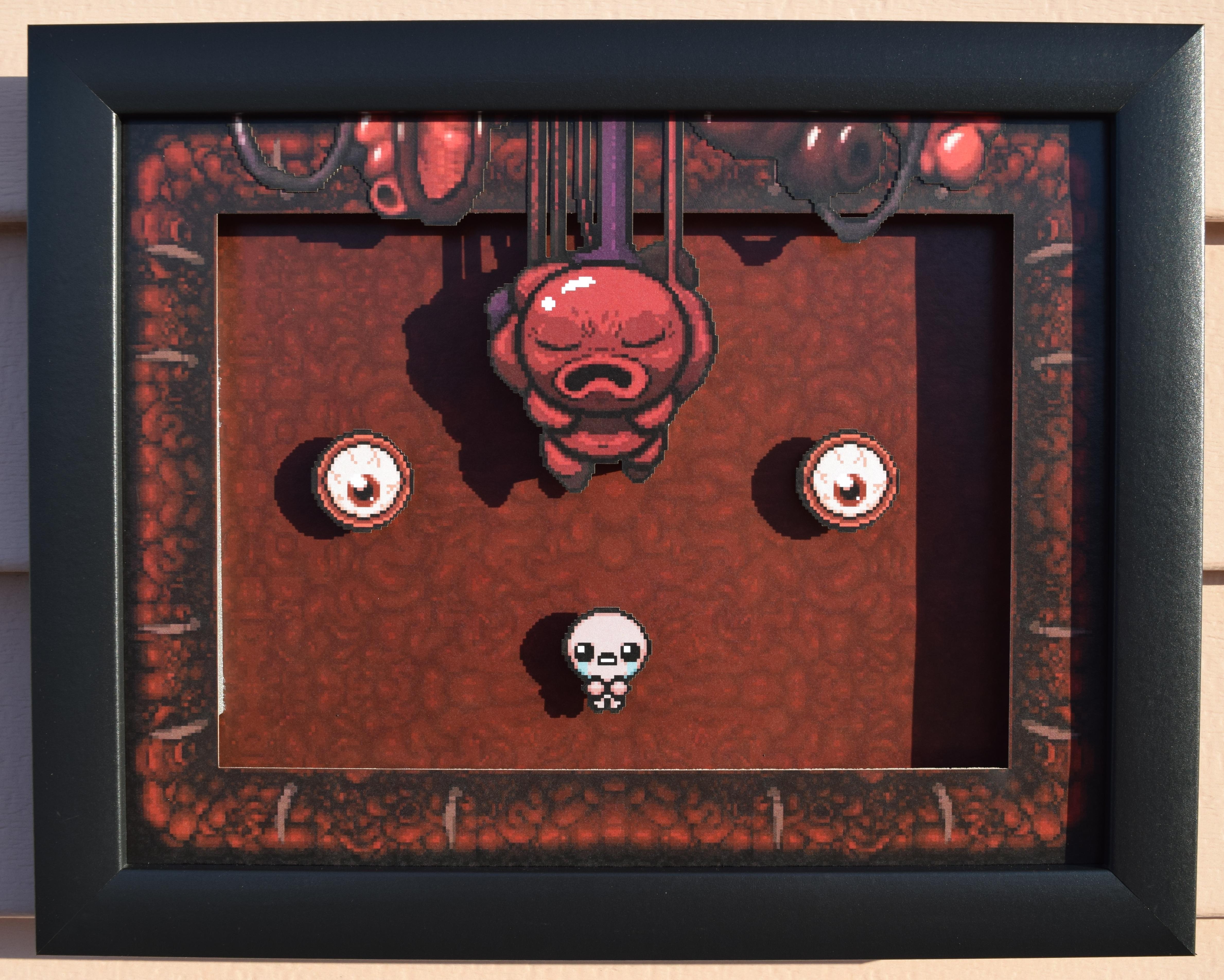 The Binding of Isaac "It Lives" 3D Framed Shadow Box bindingofisaac