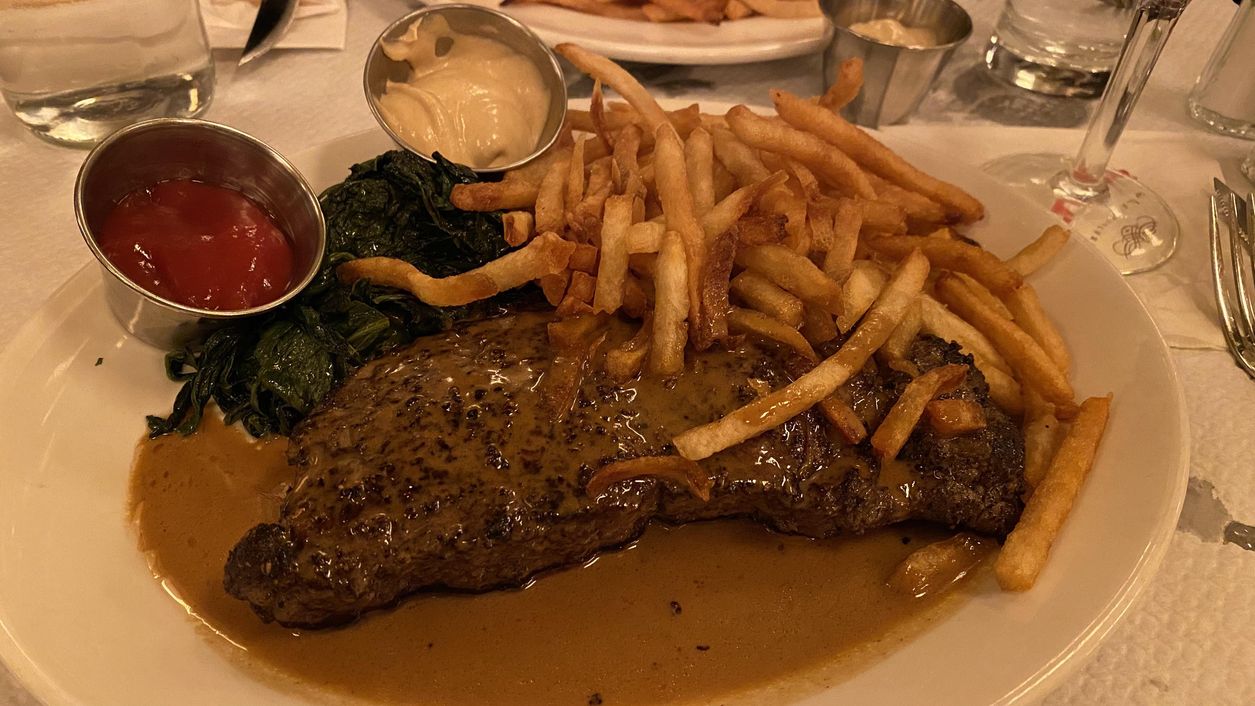 [i ate] NY STRIP STEAK AU POIVRE r/food