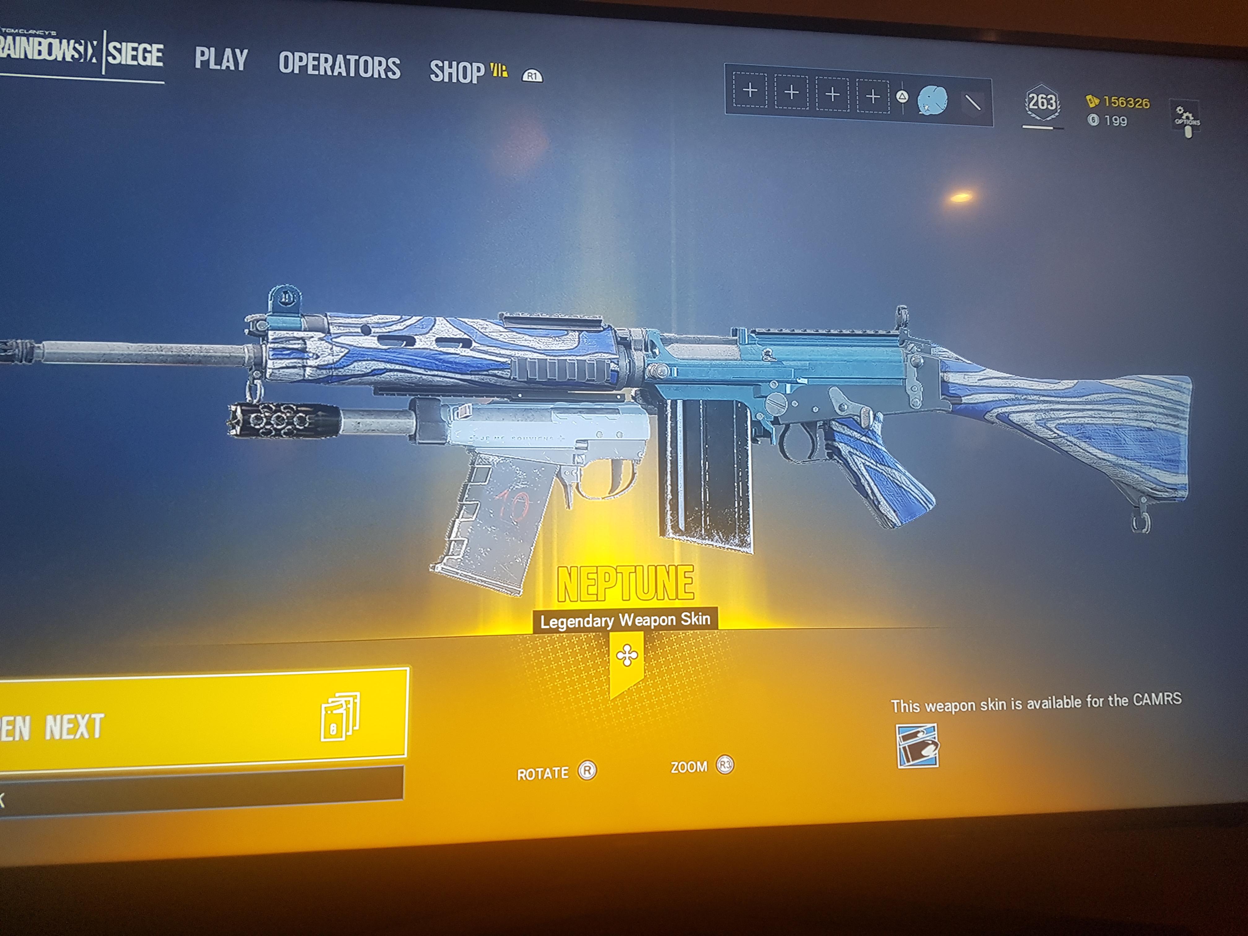 New Legendary Weapon Skin for the CAMRS r/Rainbow6