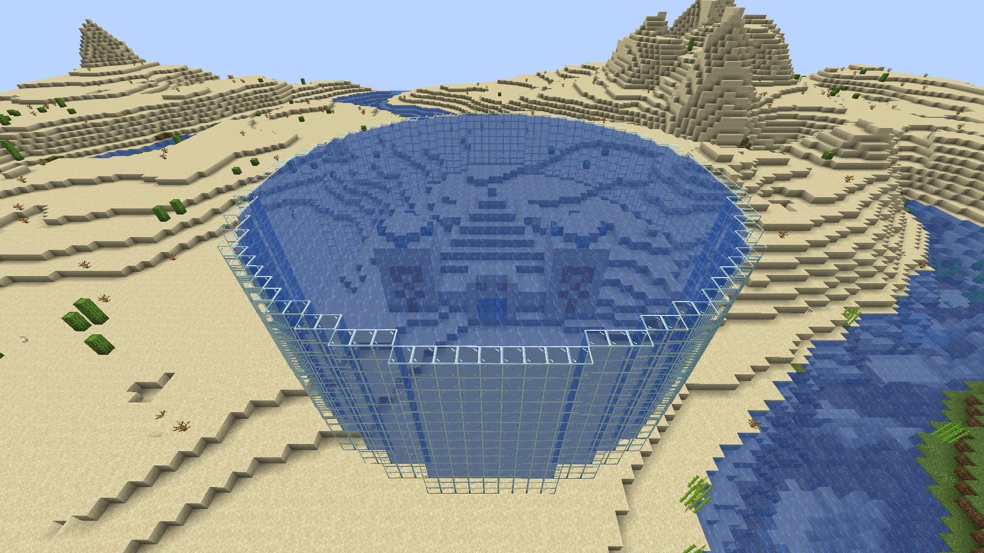 Drained ocean monuments are old news. I present to you waterlogged