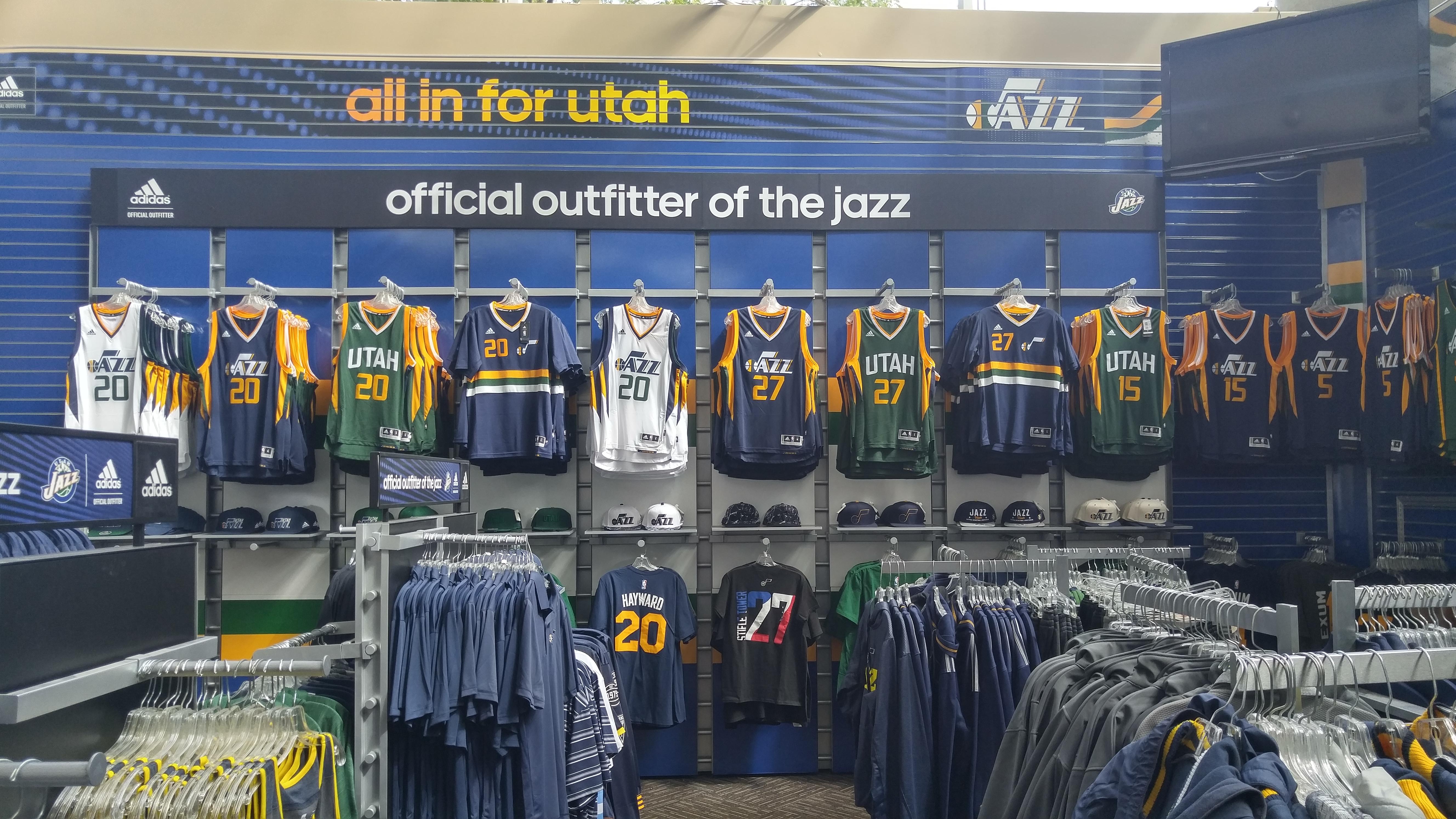 New jersey's at Arena Fanzz Store / Link to Arena Renovation r/UtahJazz