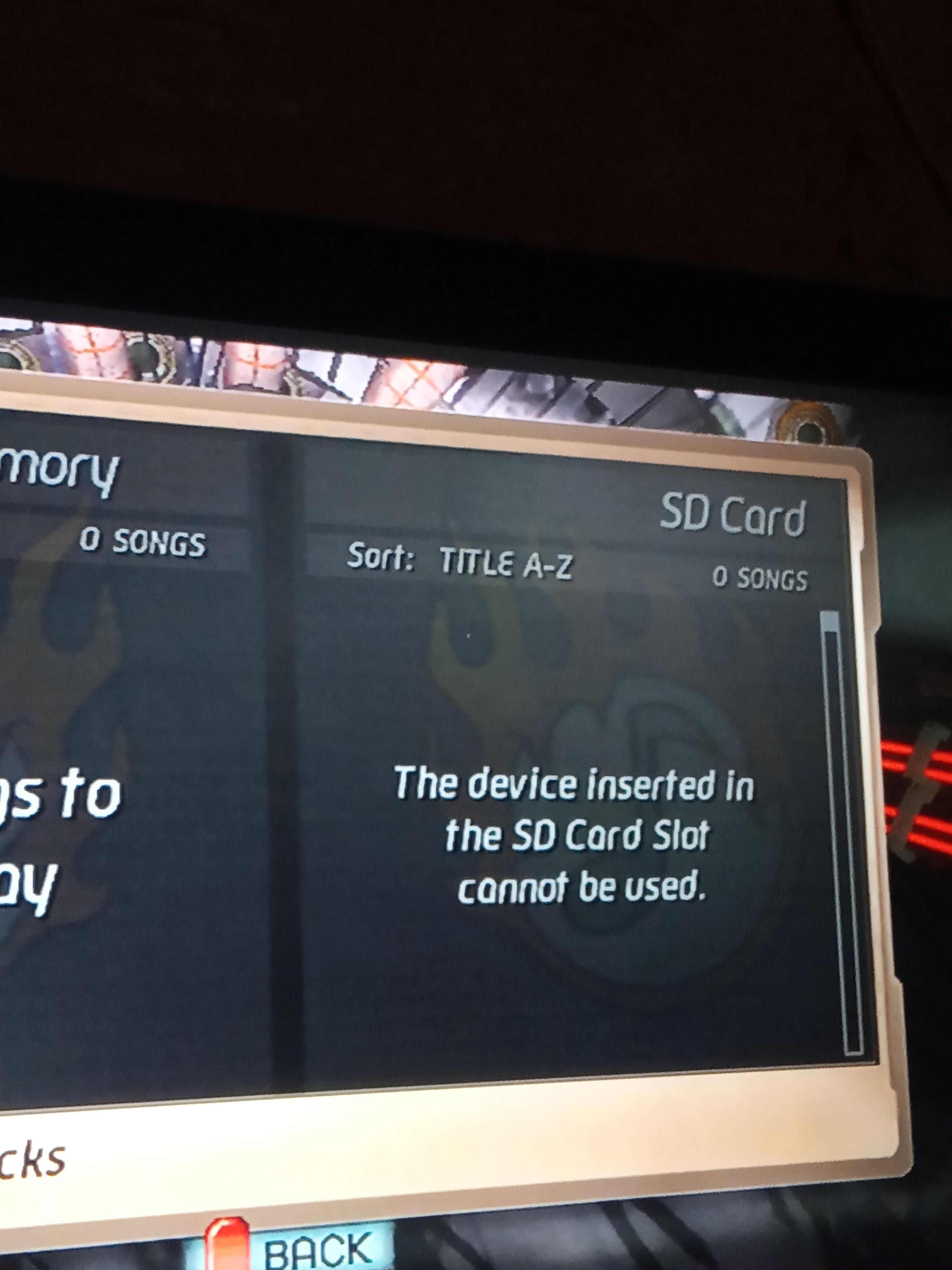 Sd Card Cannot Be Used Wii THE SHOOT