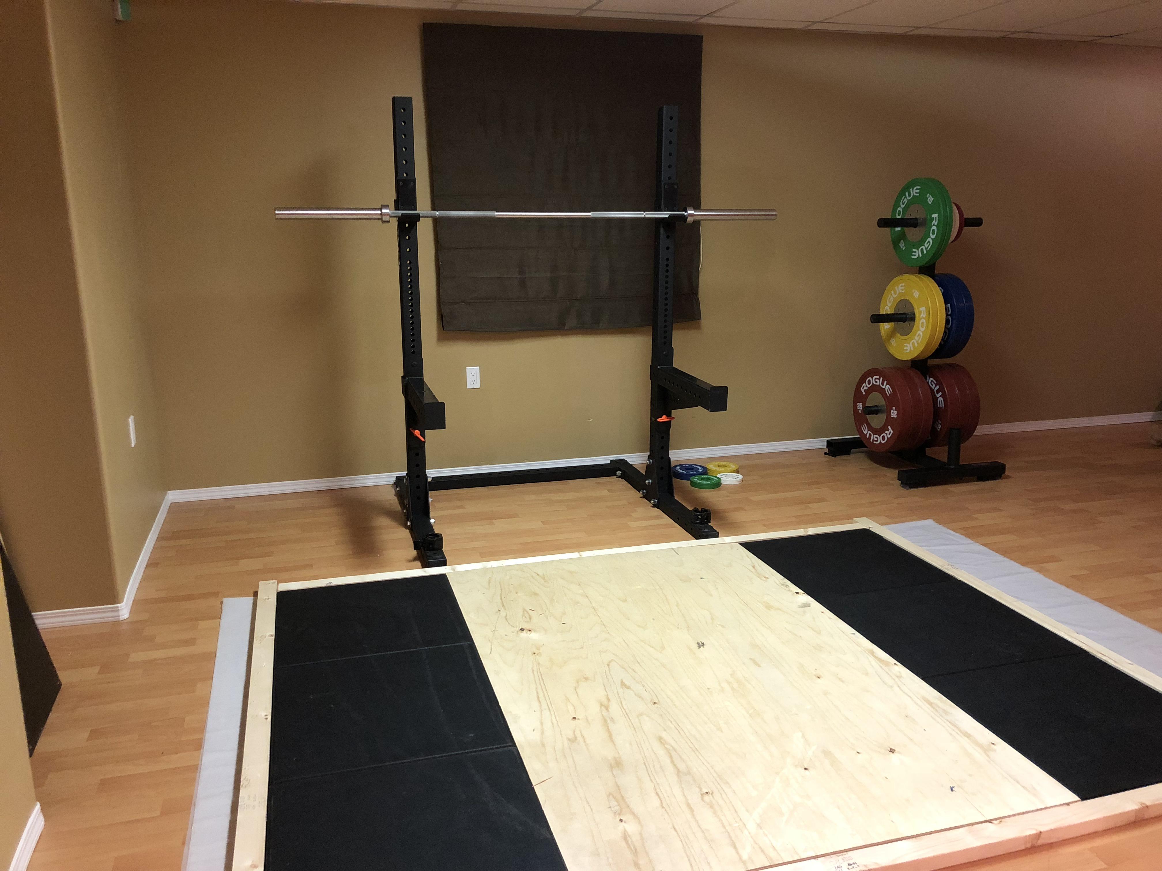 Basement olympic weightlifting gym r/homegym