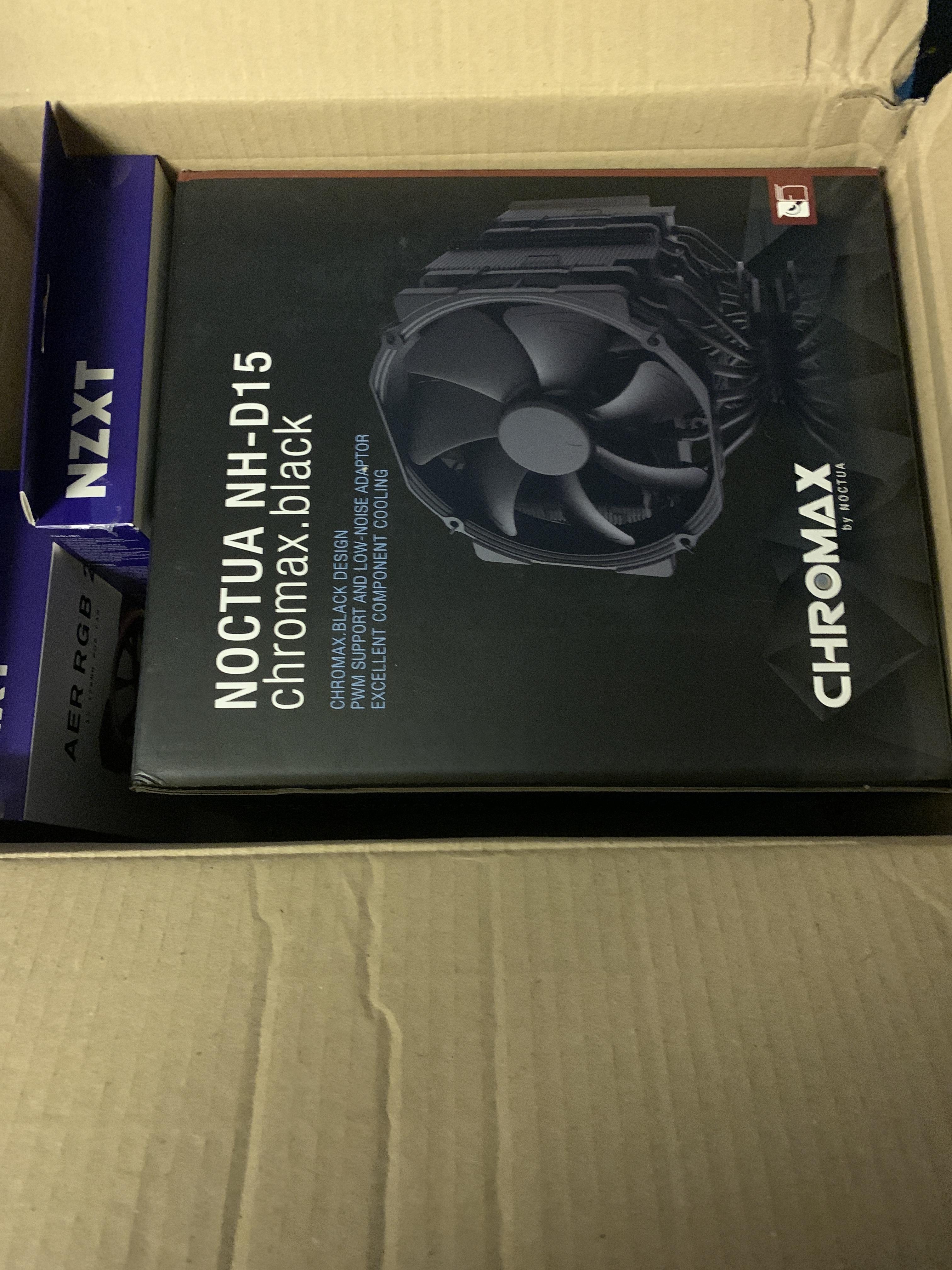 My first Noctua cooler arrived!!! (Ignore the NZXT fans in the box