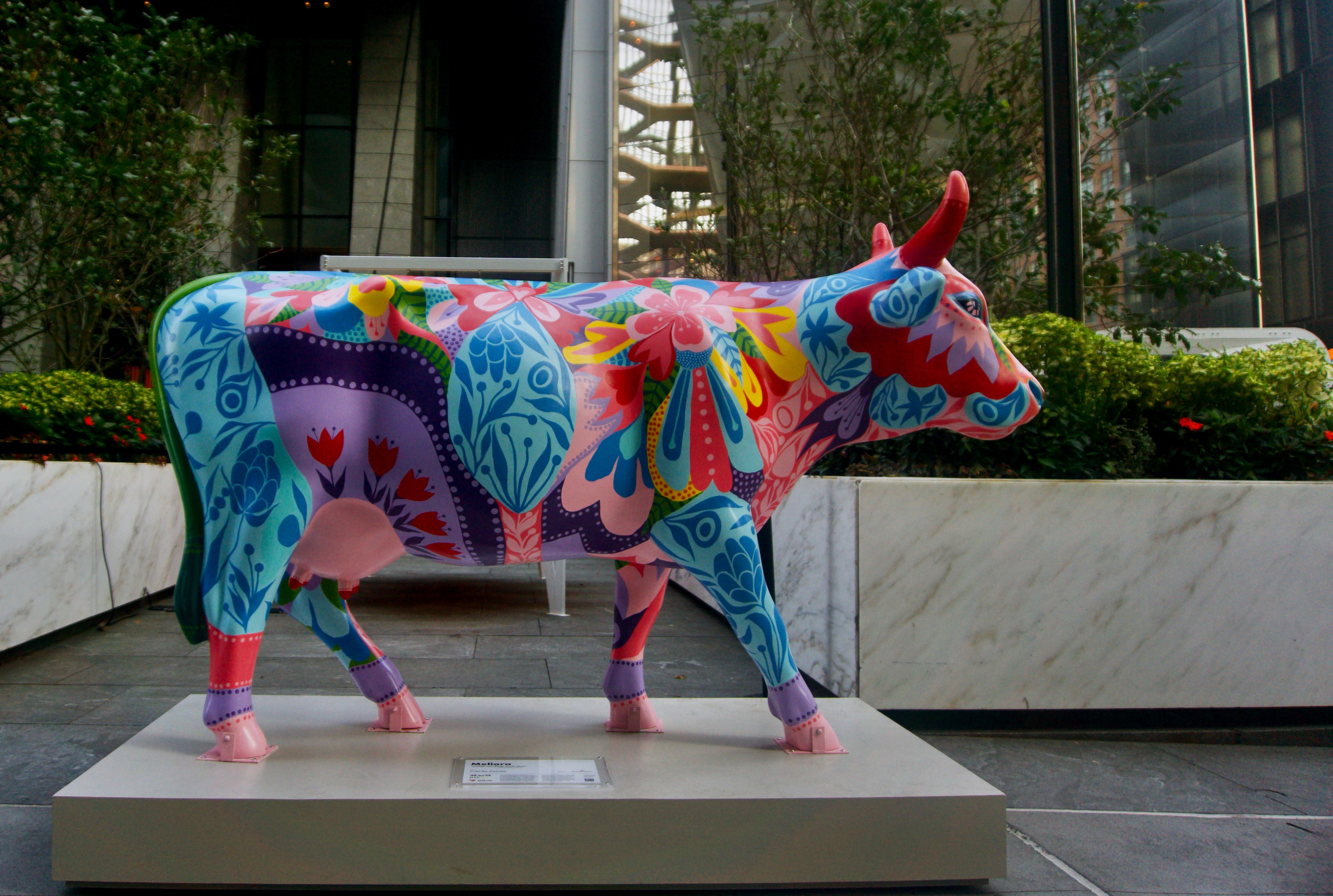Don't have a cow, man! Cow Parade 2021 Hudson Yards, New York City