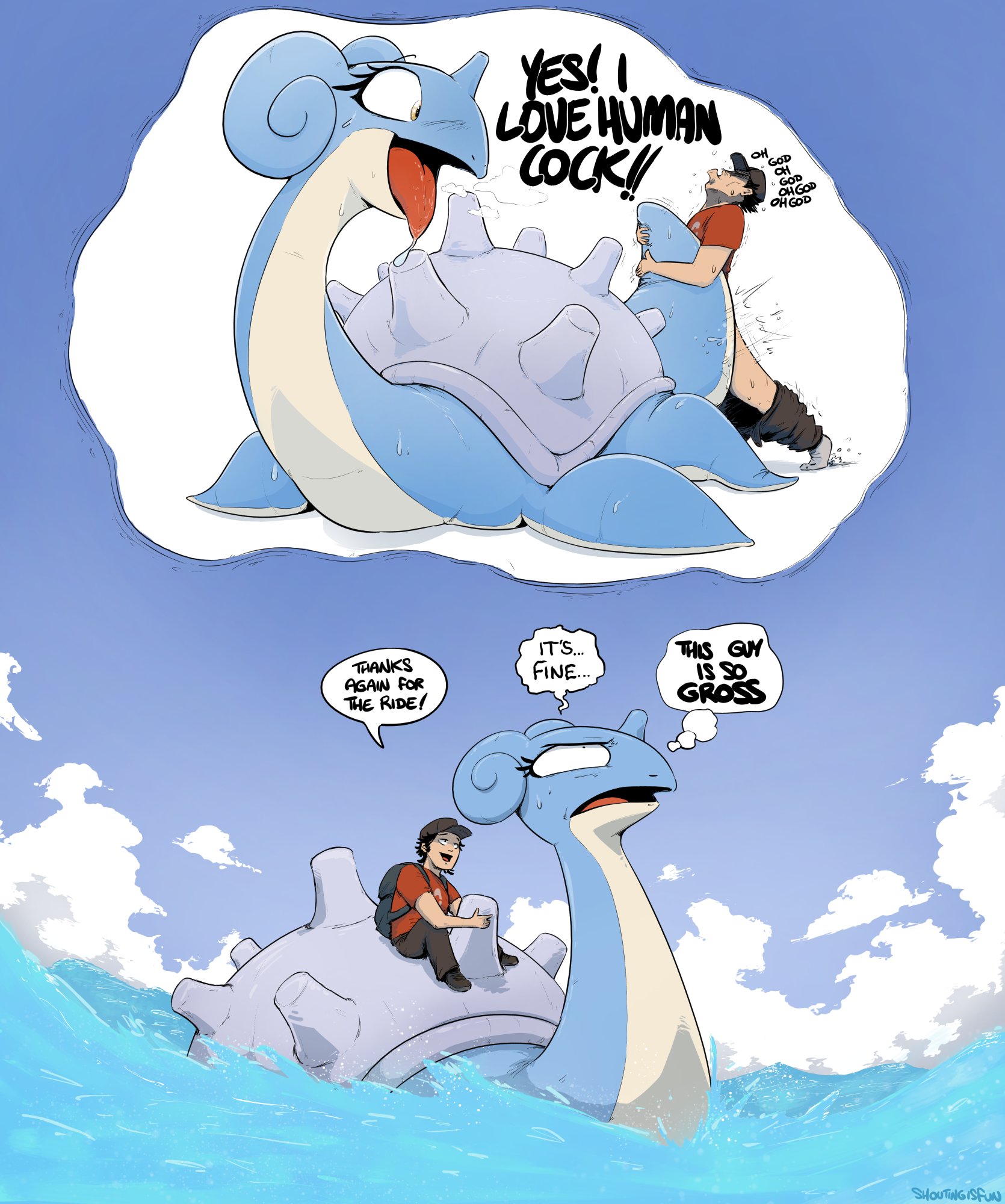 Idle thoughts around telepathic Pokemon [MF] (Shoutingisfun) : FeralPokePorn