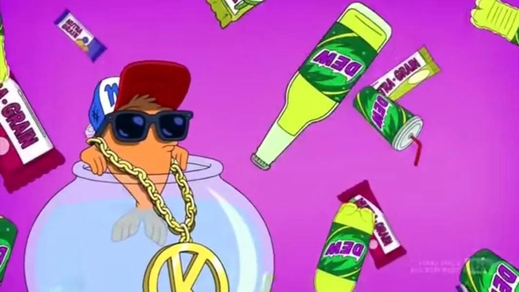 Nutrigrain Bar and a Mountain Dew r/americandad