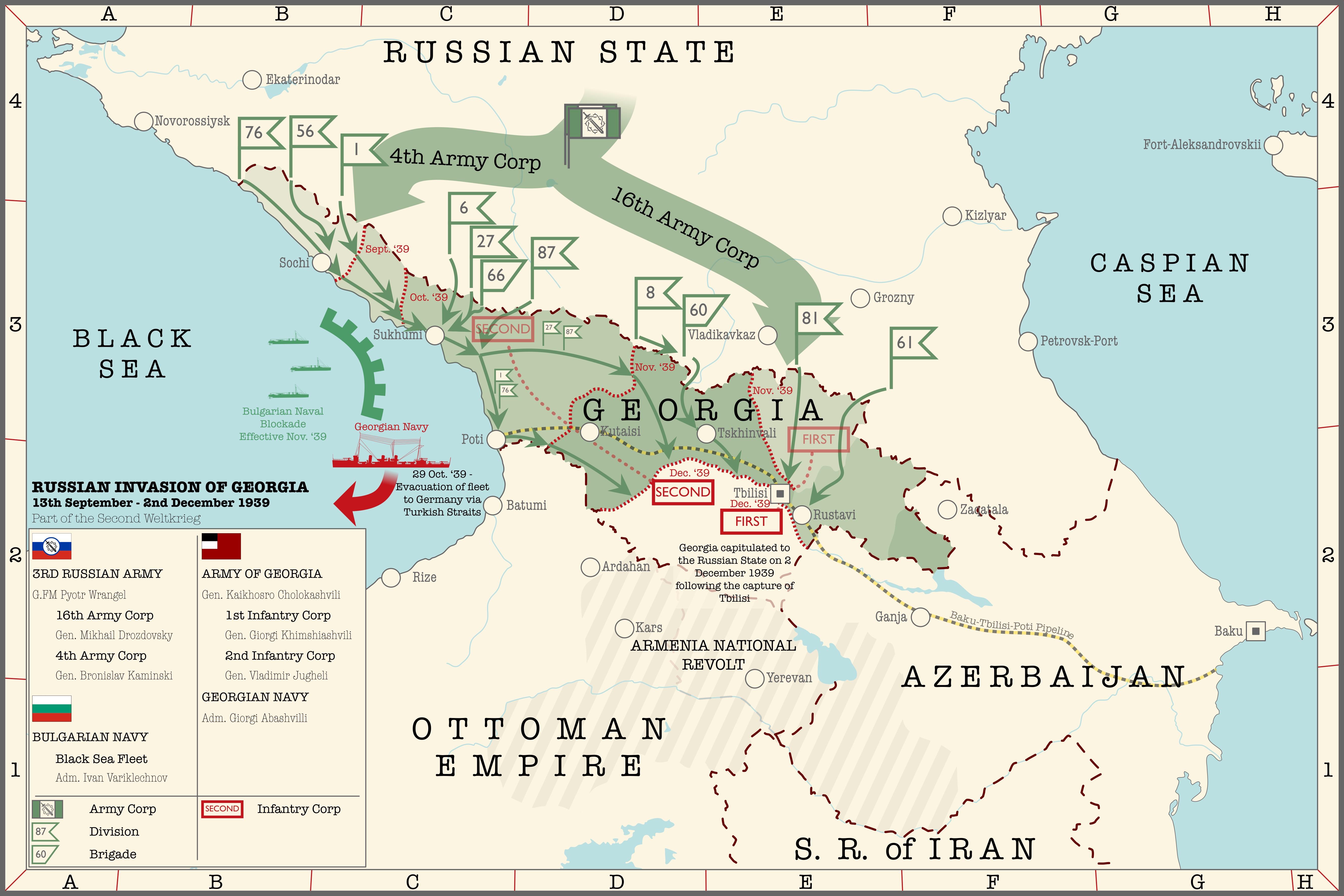Map Savinkov invasion of r/Kaiserreich