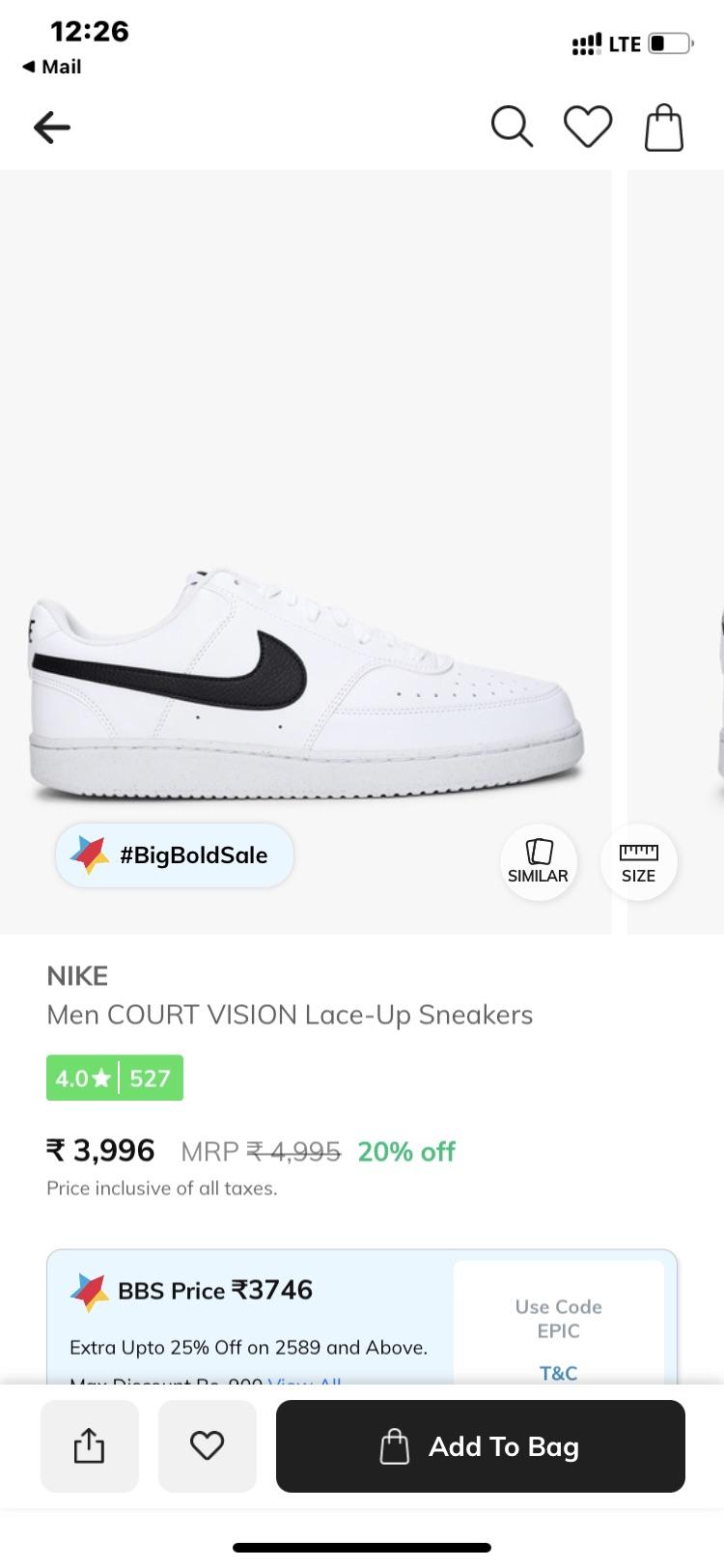 Is AJIO legit for Nike Sneakers? r/IndianFashionAddicts