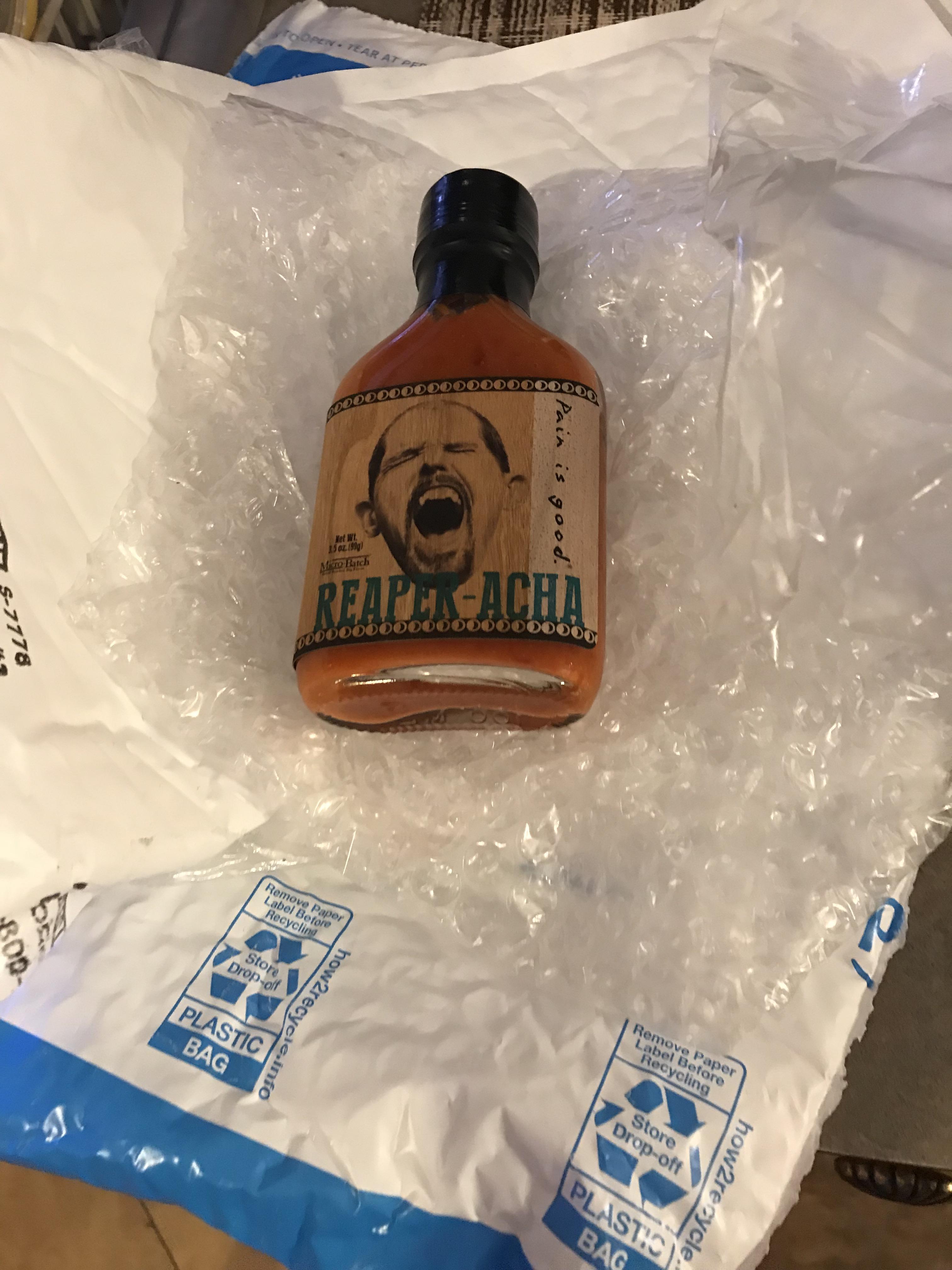 44,000 Scoville (yea right) Reaper Acha Sauce... Followed up with Last Dab as a joke of a desert