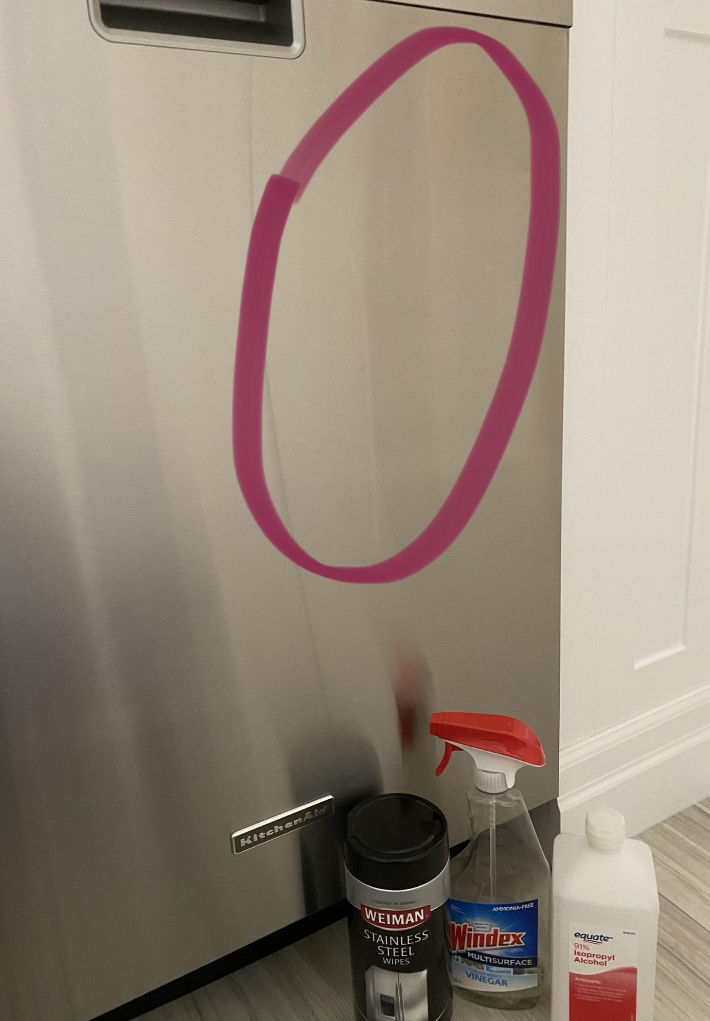 Stainless steel dishwasher seems to have permanent streaks despite