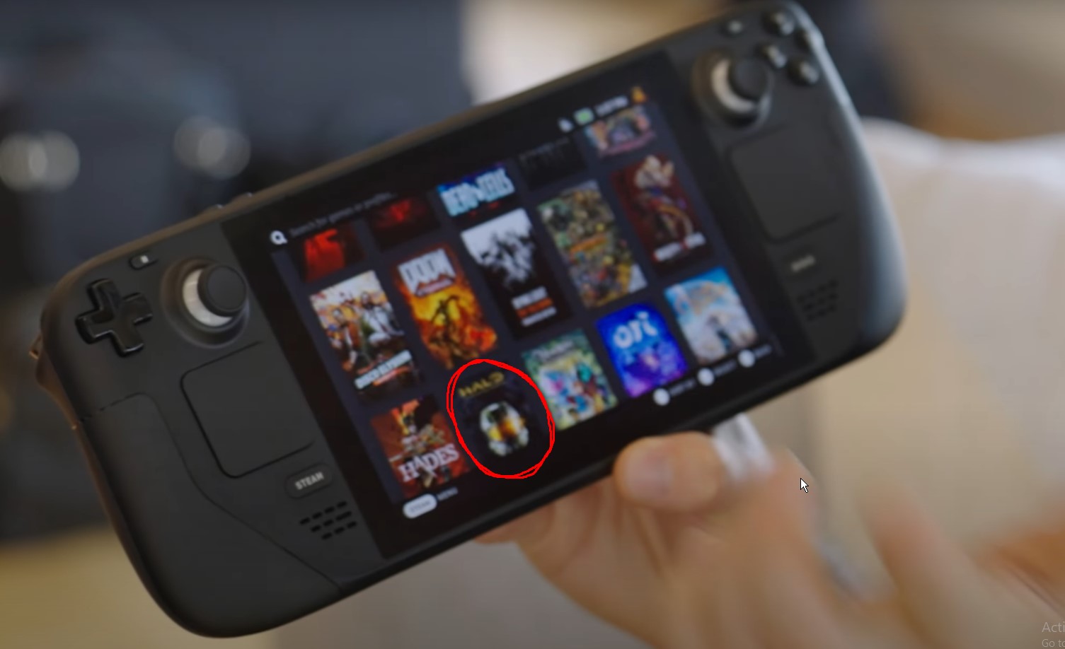 Valve had Halo MCC available on the deck, which runs with Anticheat