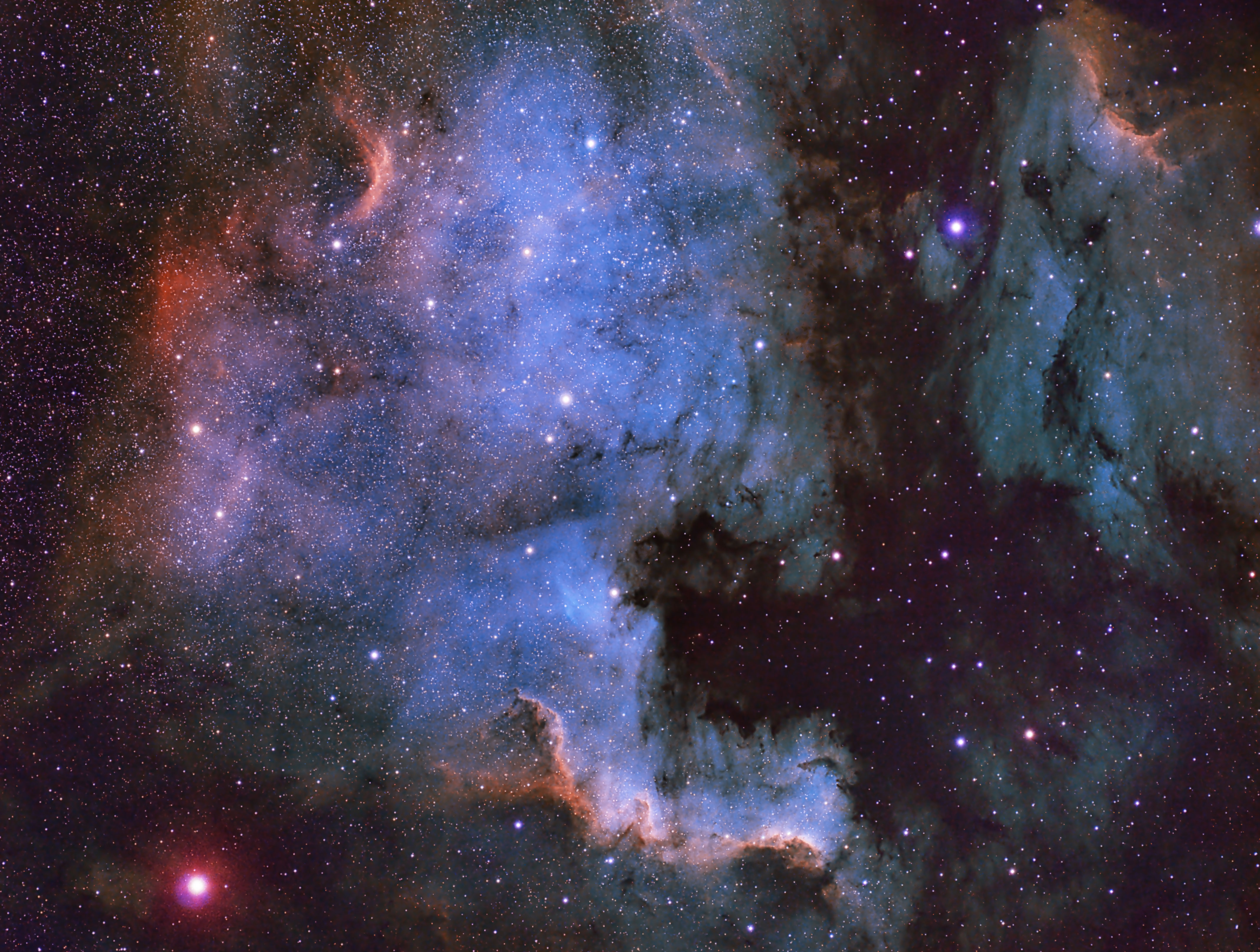North America Nebula, 12 hours narrowband r/astrophotography