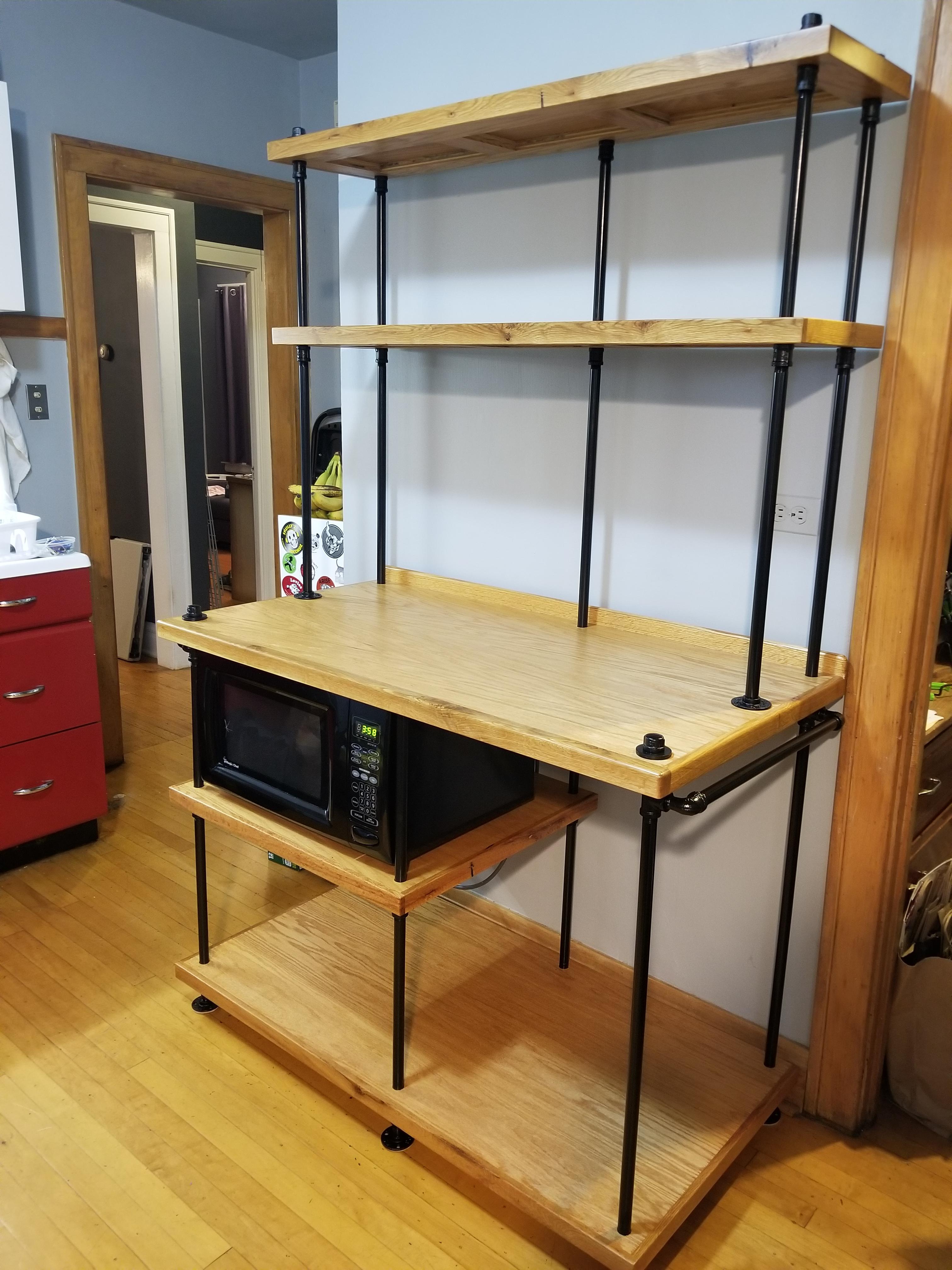 Finished my new kitchen workstation today. r/woodworking