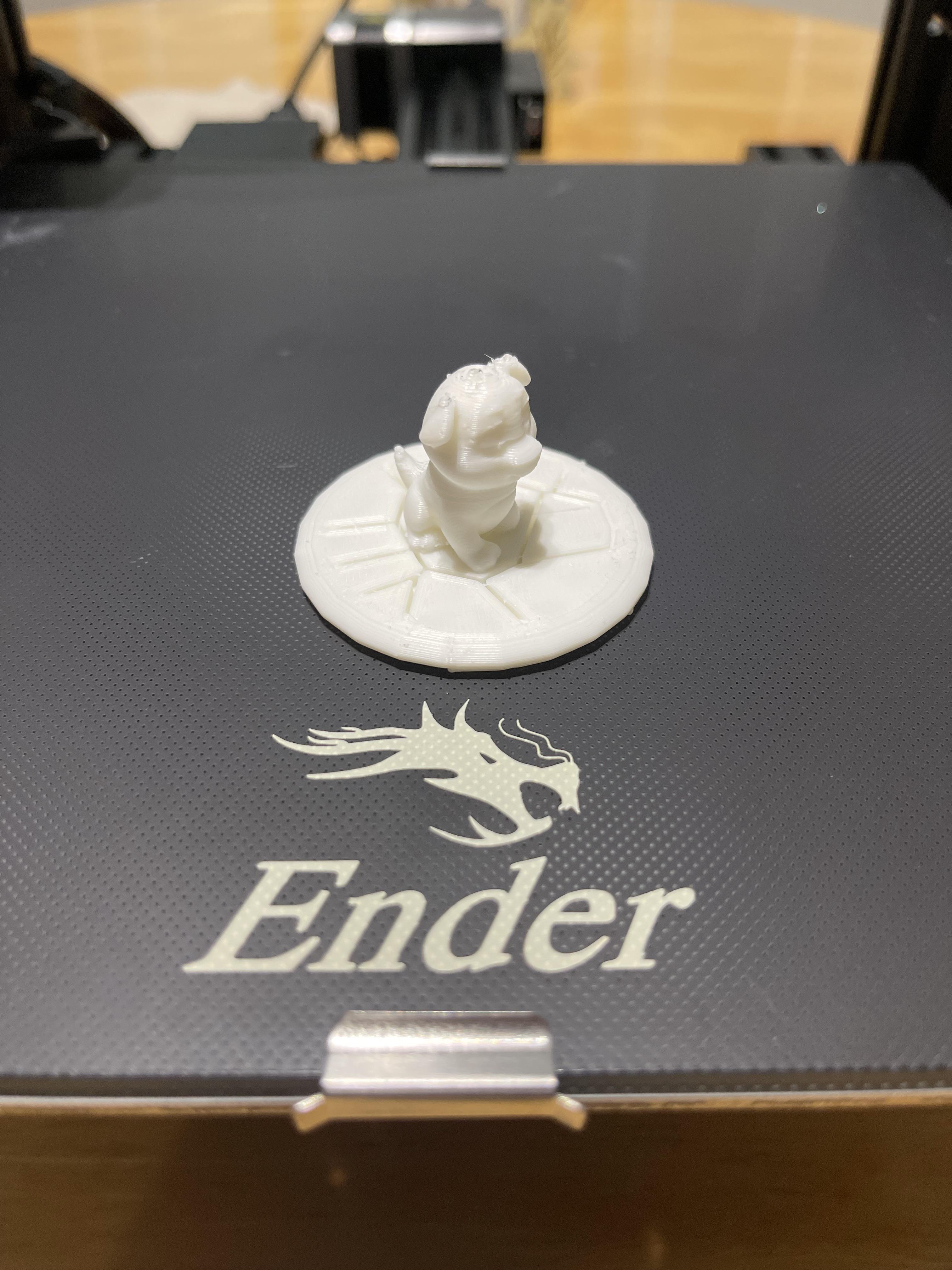 First print on my ender3 v2, PLA 210 C & 62 C bed temp, any tips to