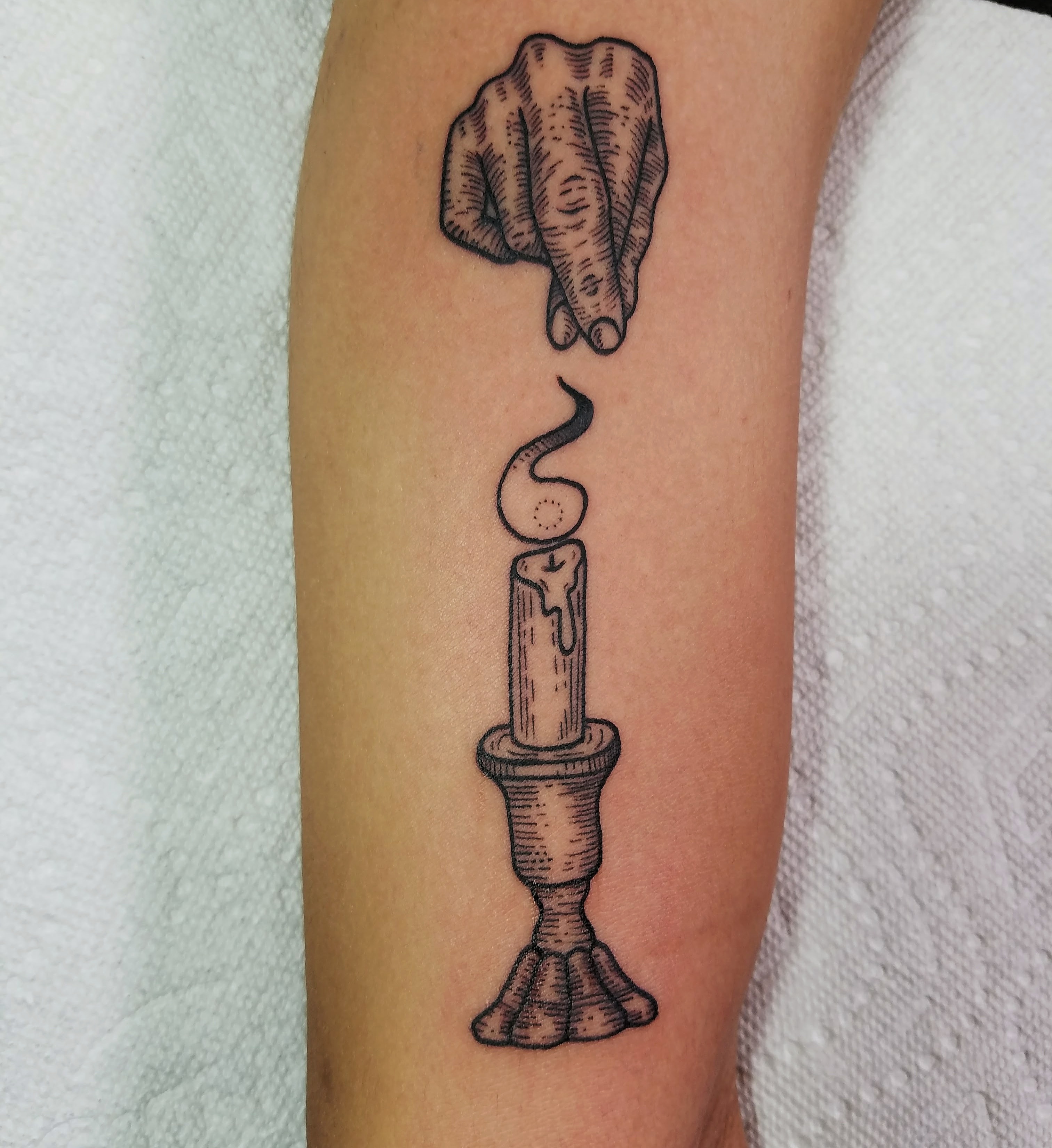 Just got this fantastic fire spell tattoo done brakebills