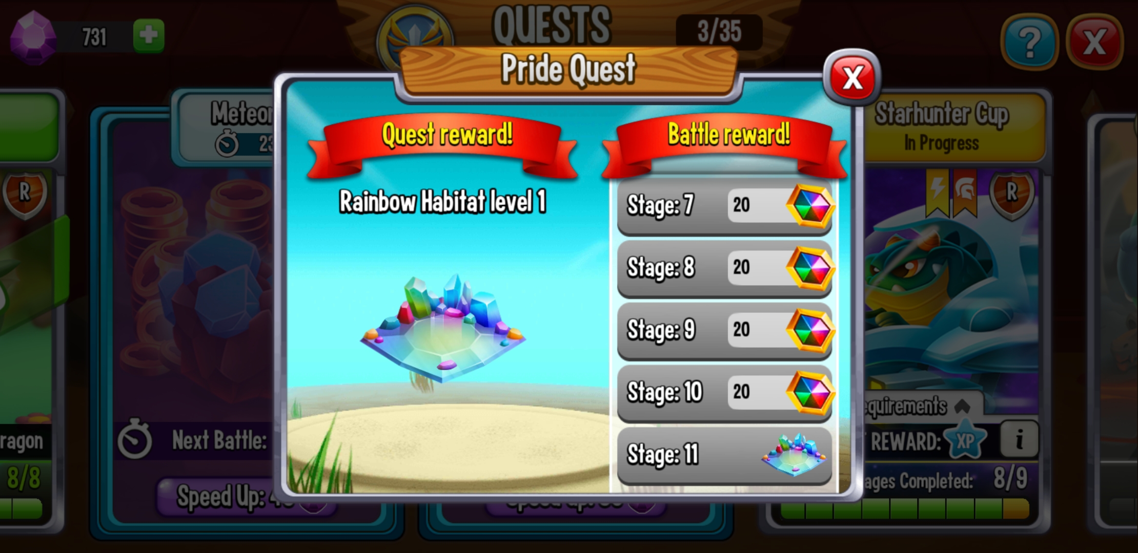 Rainbow Quest Starts today, reward is a shiny new free Rainbow