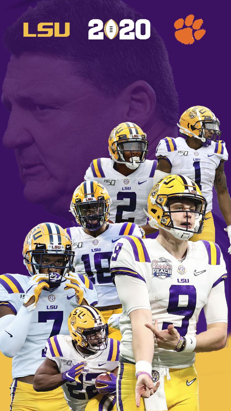 Lsu Football National Championship 2020 Wallpaper Football Wallpaper