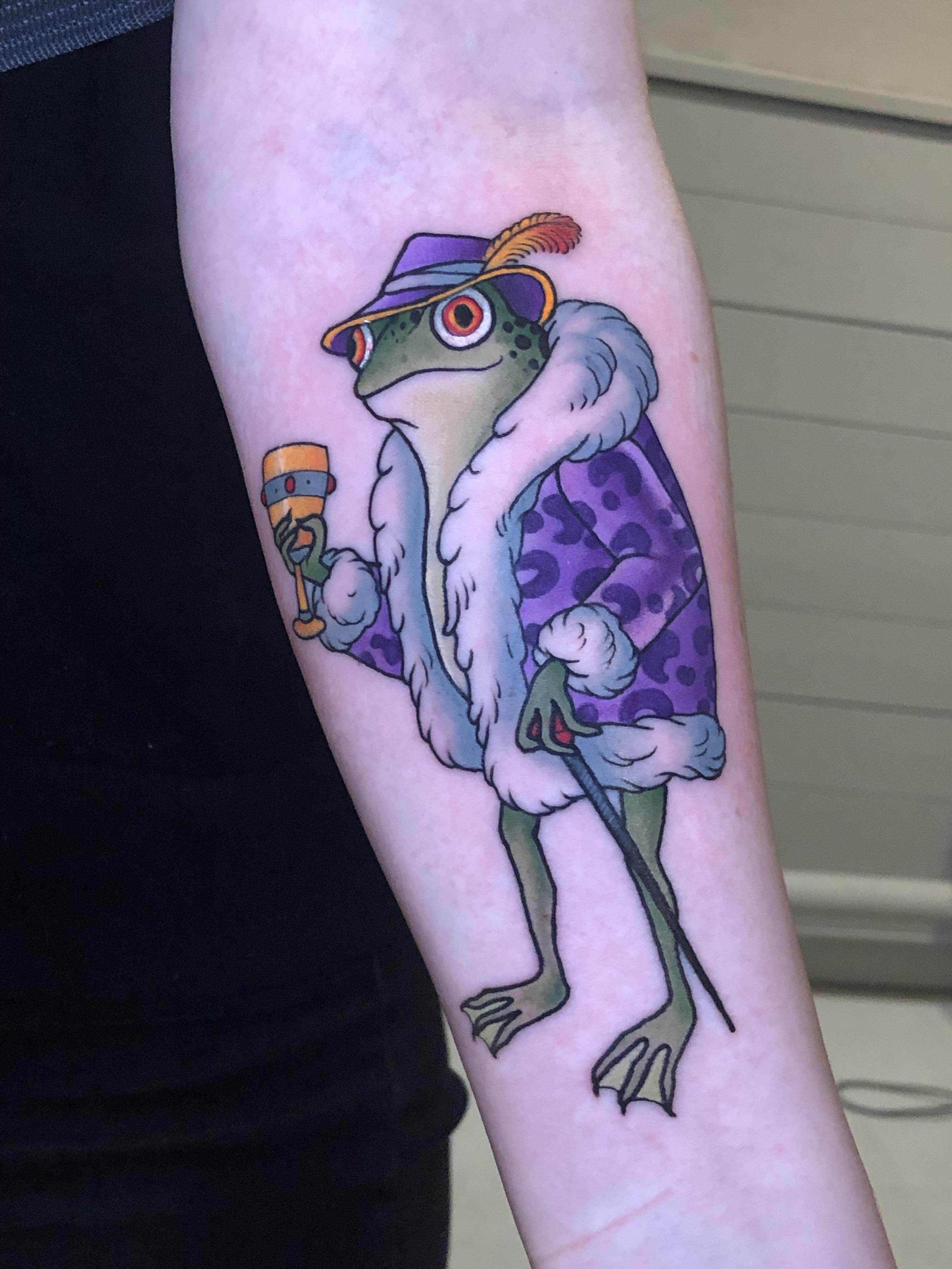 Pimp frog done at bright side tattoo, Copenhagen by me kest234 r