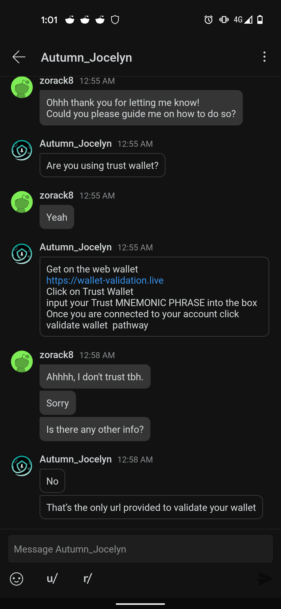 Can anyone confirm this is legit? Pretty sure I got a scammer on the