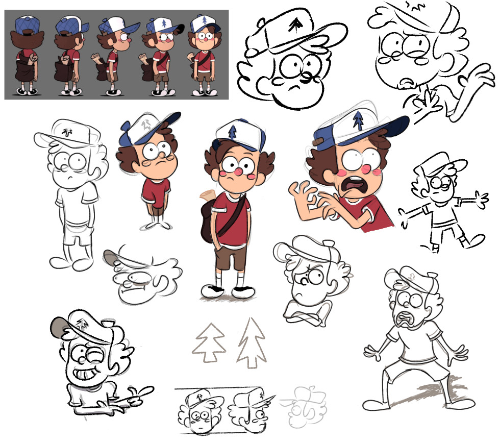 Pilot Dipper Art Dump r/gravityfalls