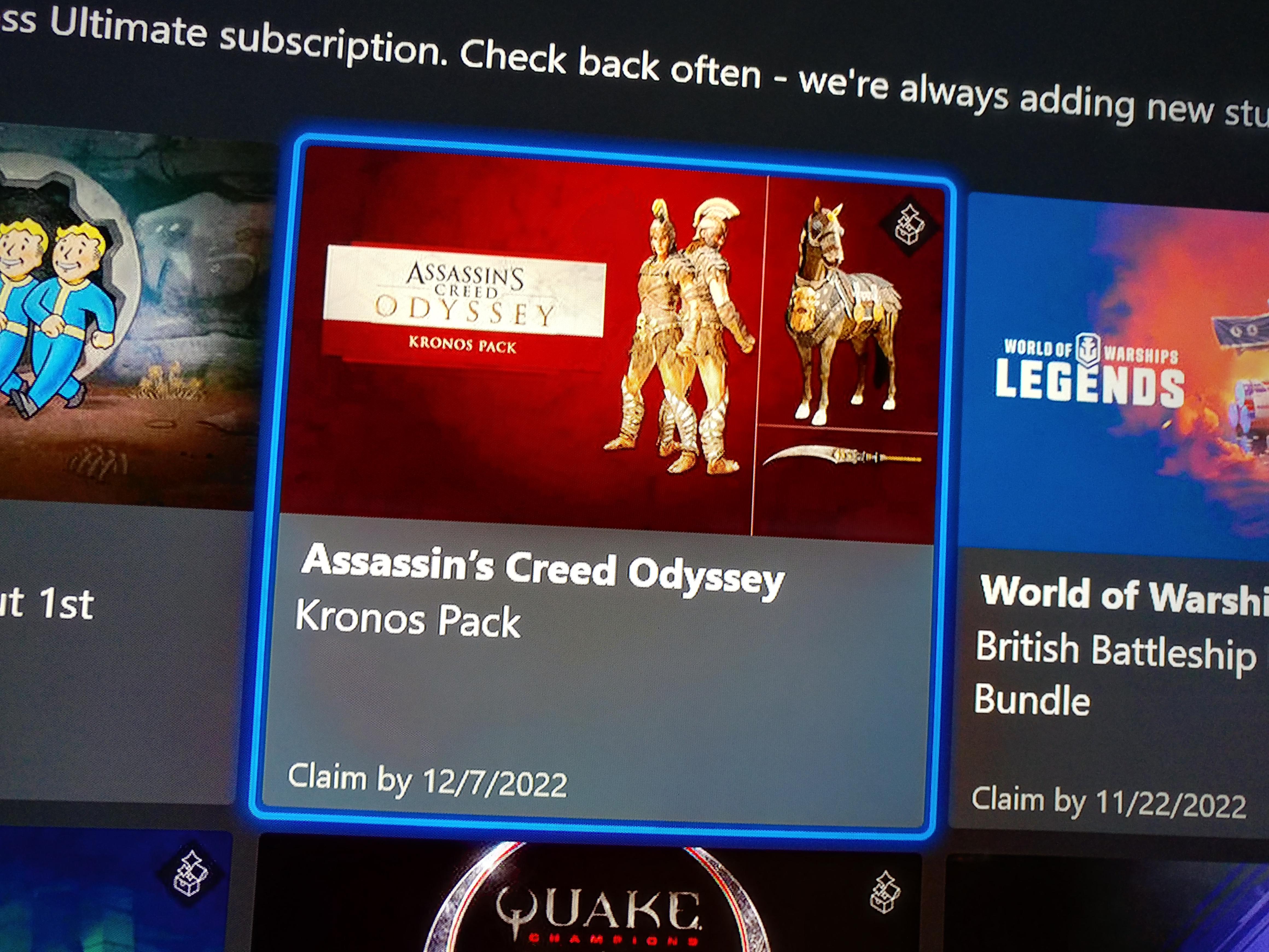 PSA Gamepass ultimate members remember to collect this free set. r