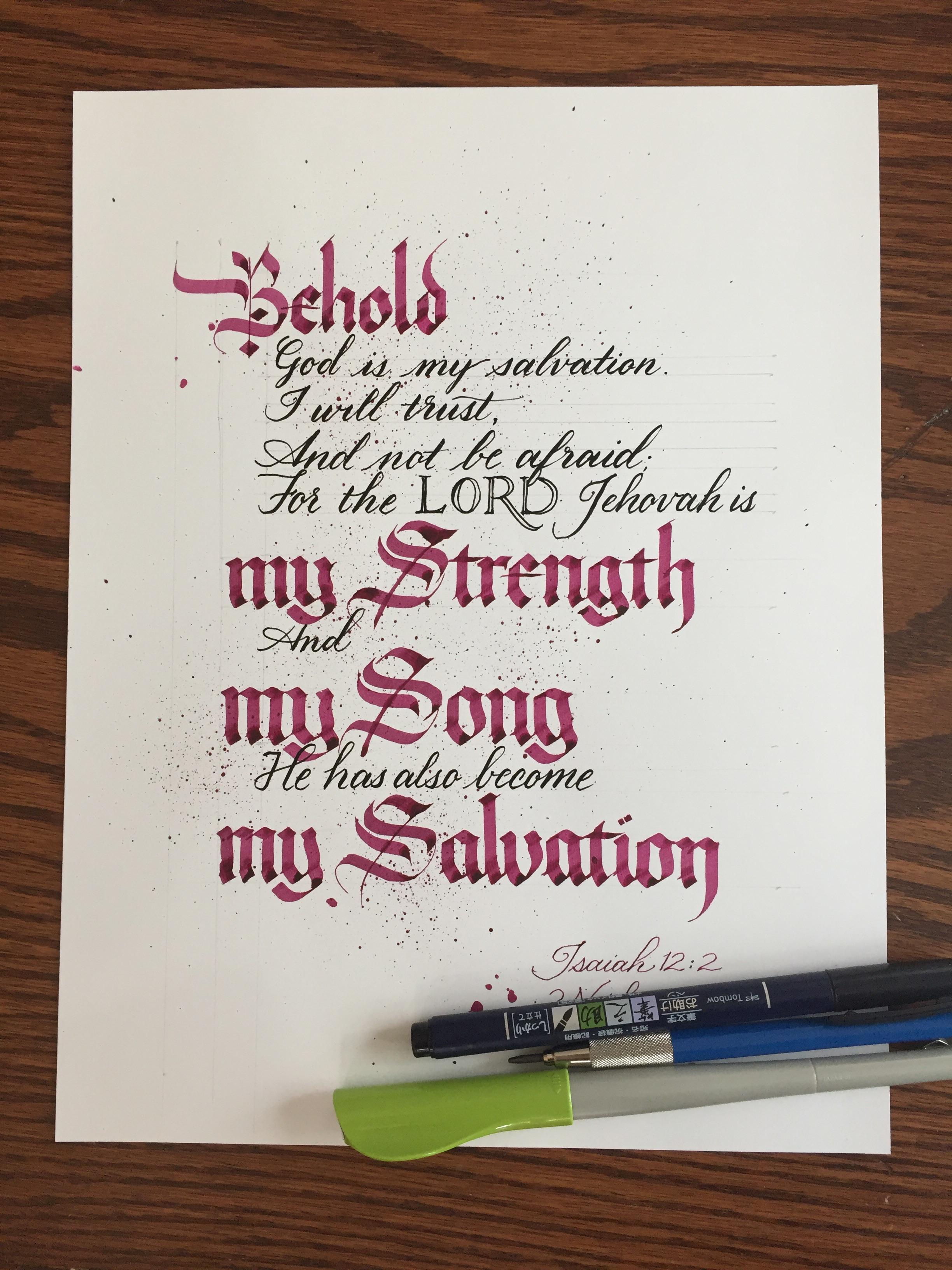 A little broad edge and brush pen calligraphy. r/Calligraphy