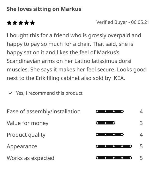 This IKEA Markus Review r/CasualUK