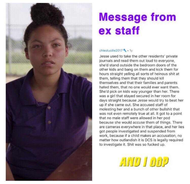 EXPOSED. Message from ex staff member r/GirlsIncarcerated
