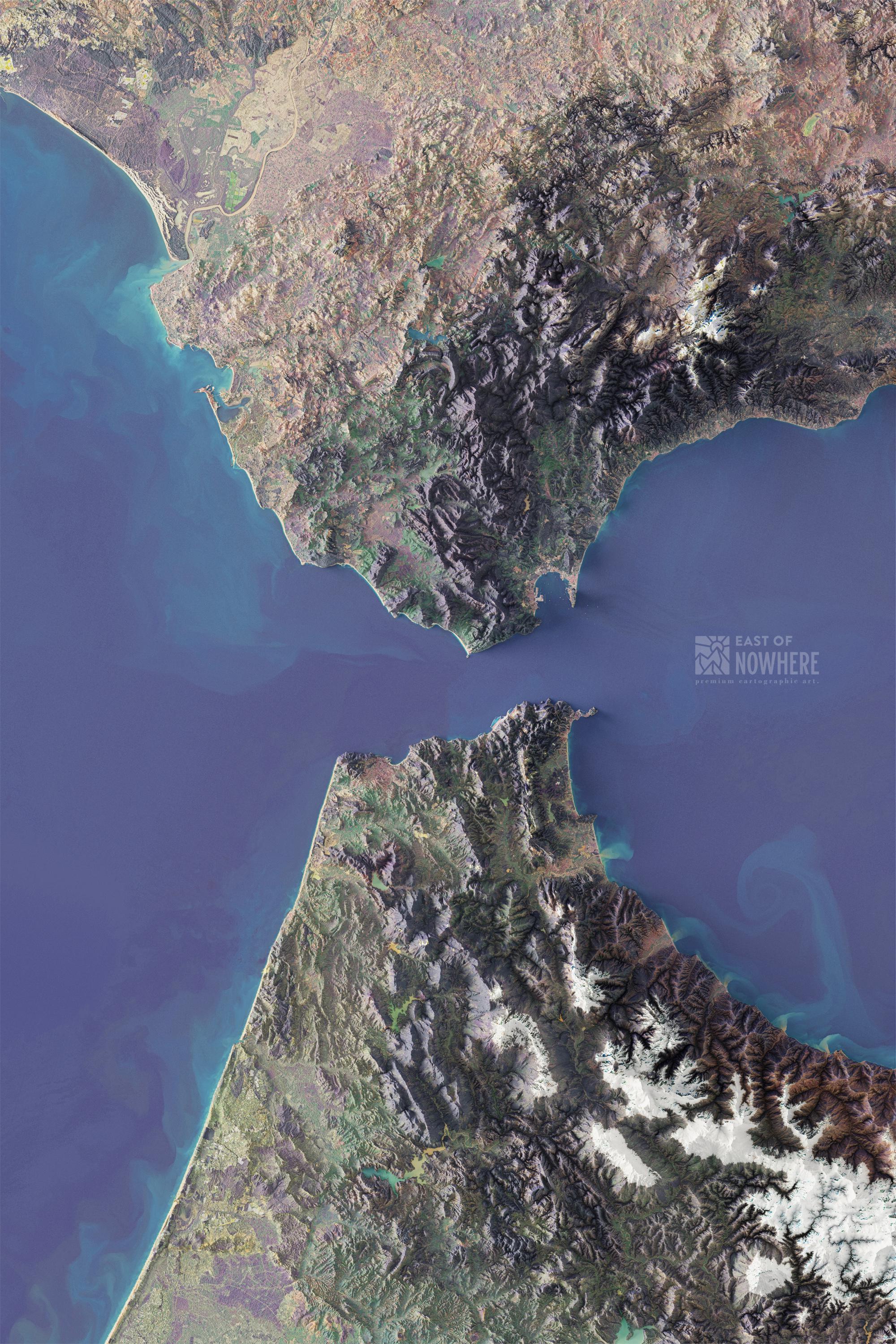 The Strait of Gibraltar r/MapPorn