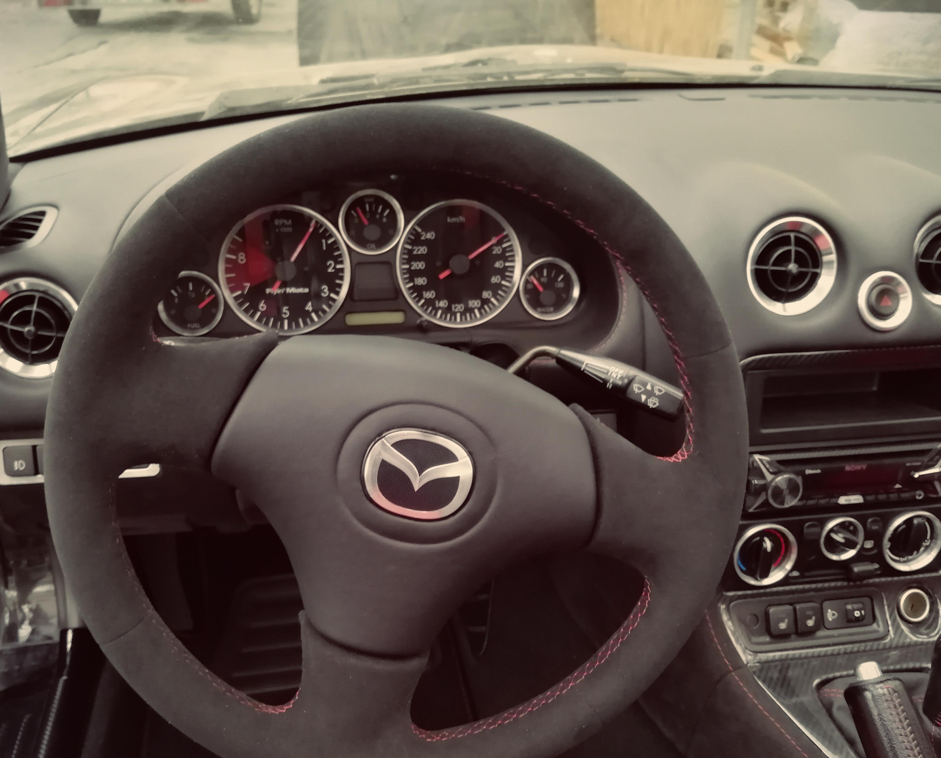 Finished Steering Wheel r/Miata