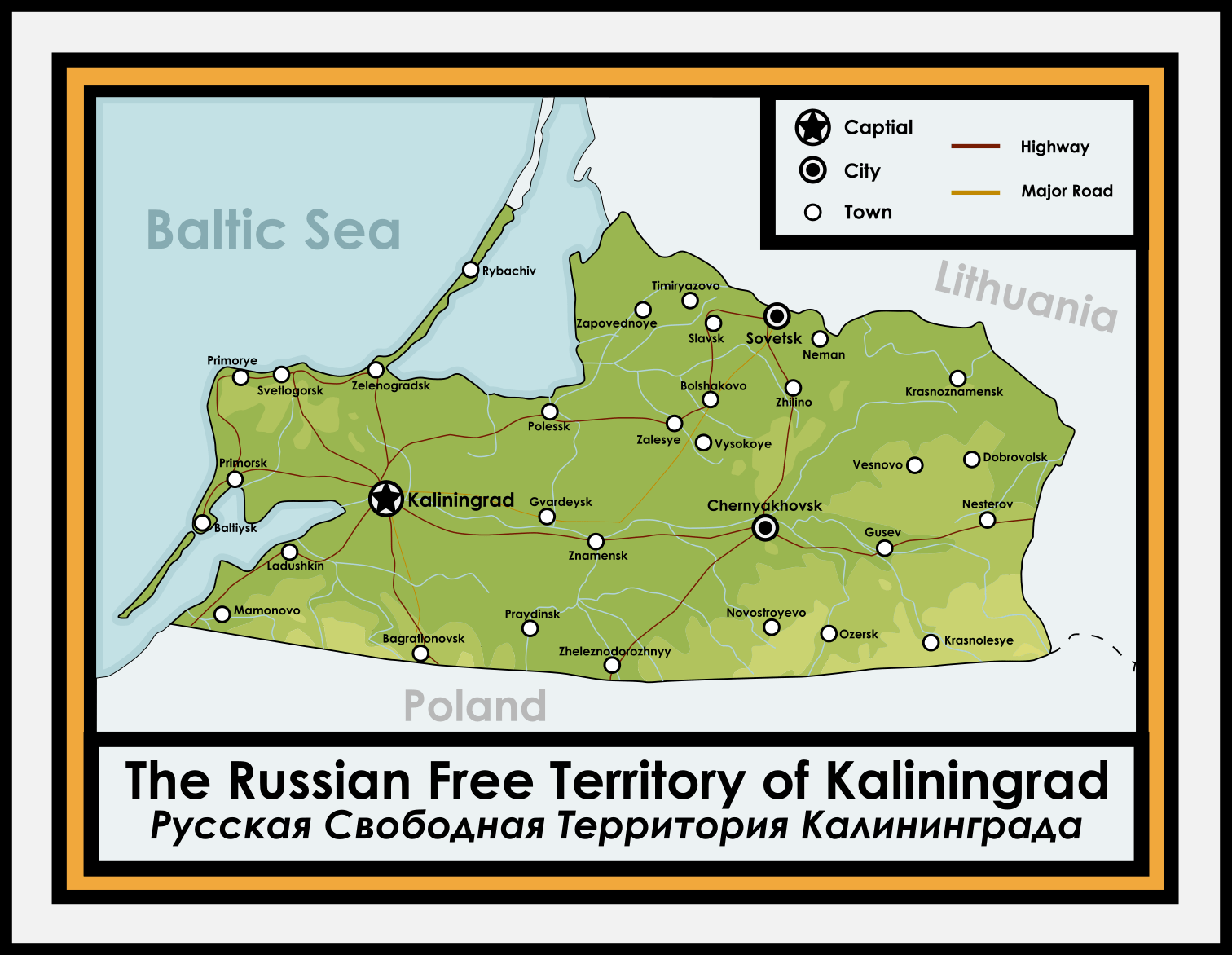 The Russian Free Territory of Kaliningrad (Speedmap) r/imaginarymaps