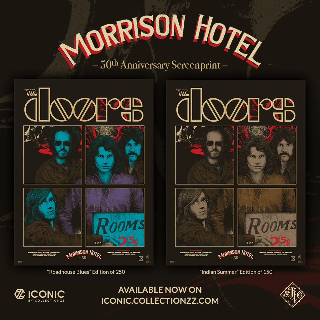 New Official Limited Edition Screenprints from The Doors for 50th