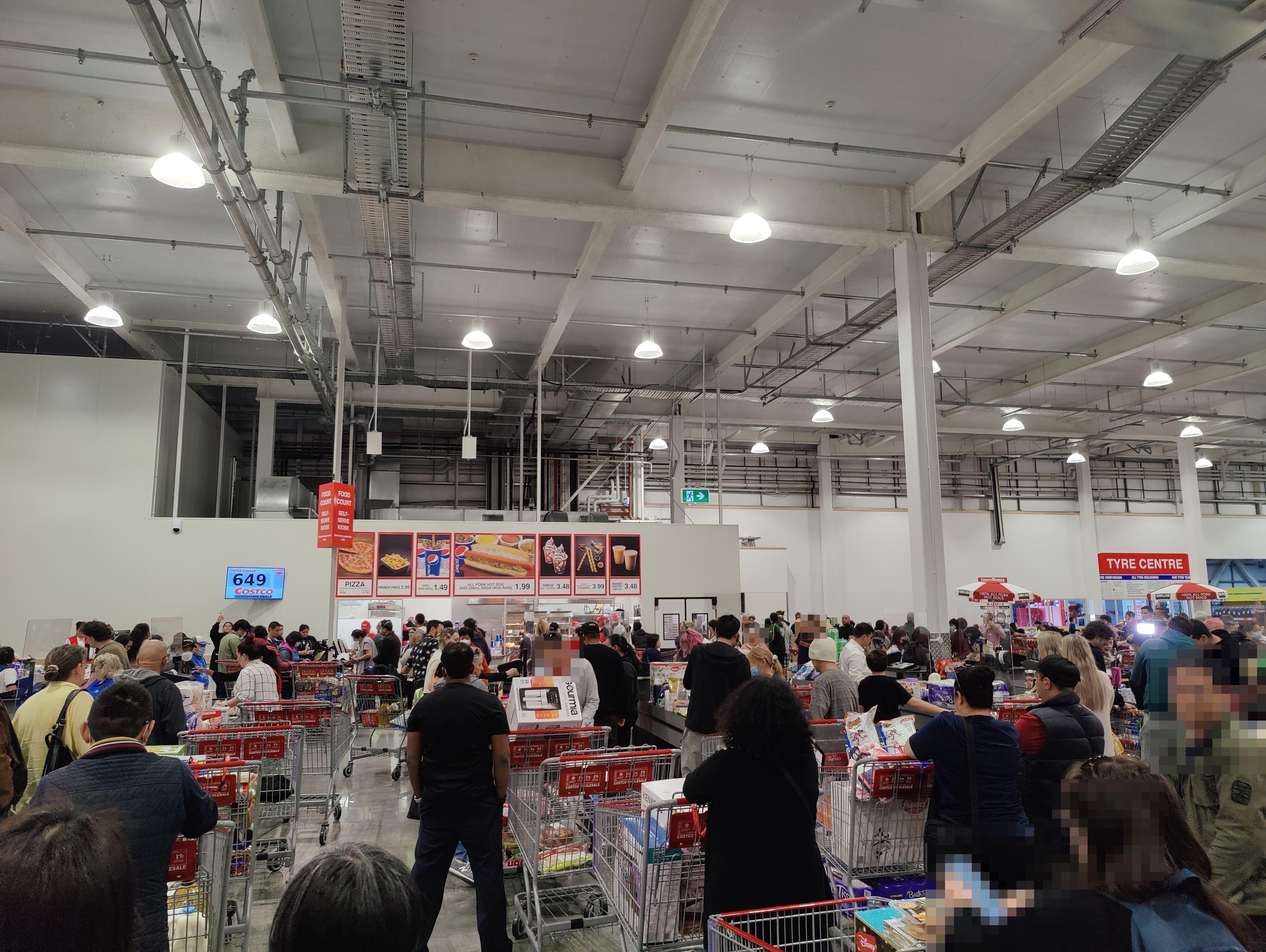 Hello from opening day at the first Costco in New Zealand, it's about