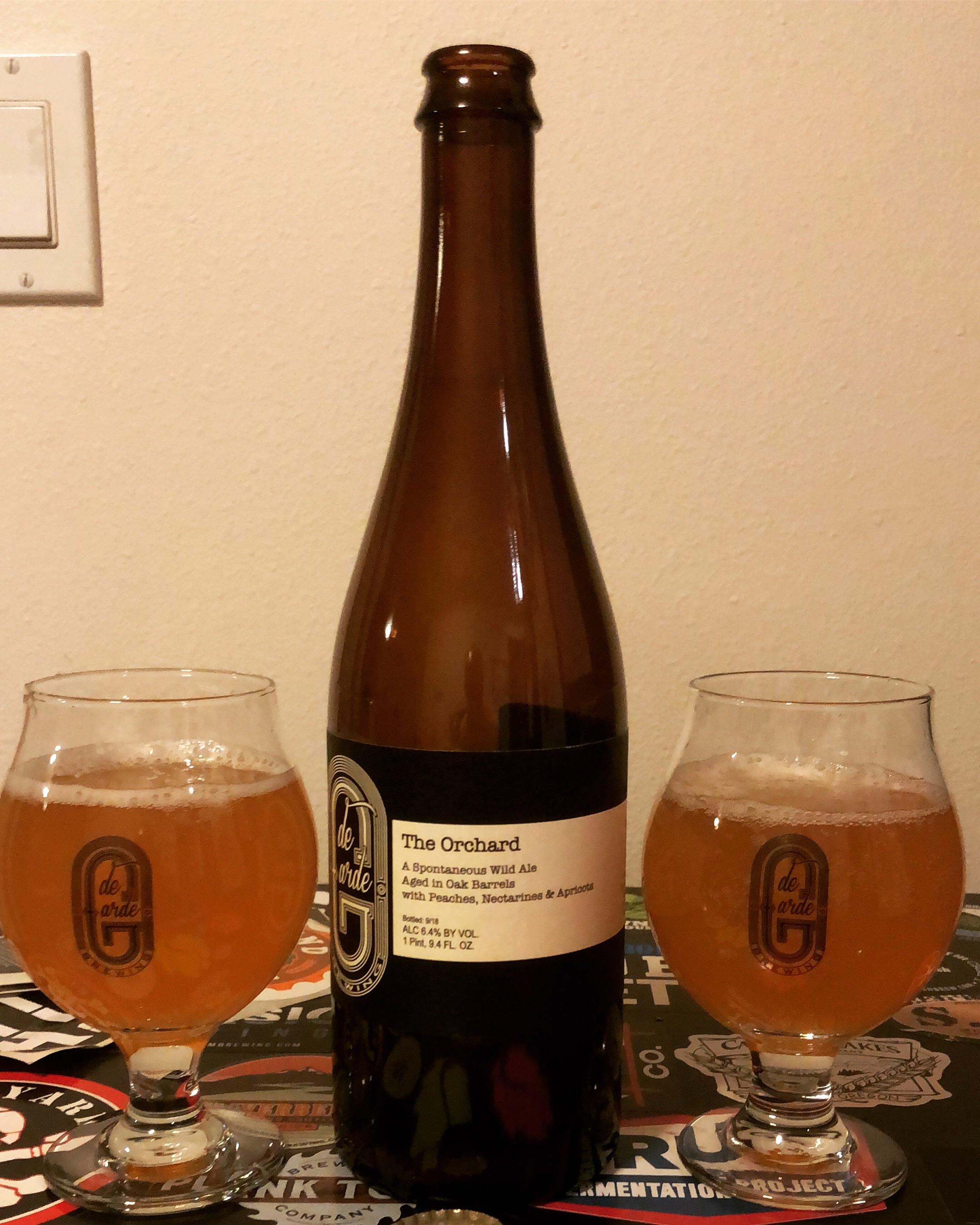 The Orchard spontaneous Wild Ale aged in Oak Barrels with Peaches