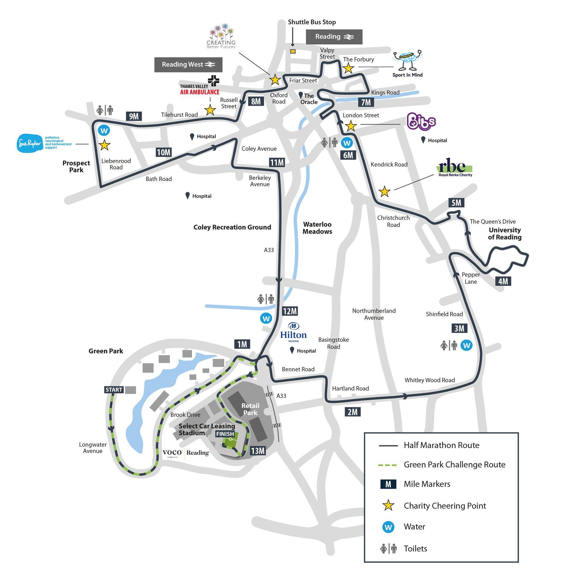 Sunday is Reading Half Marathon! Road closures and general info… r