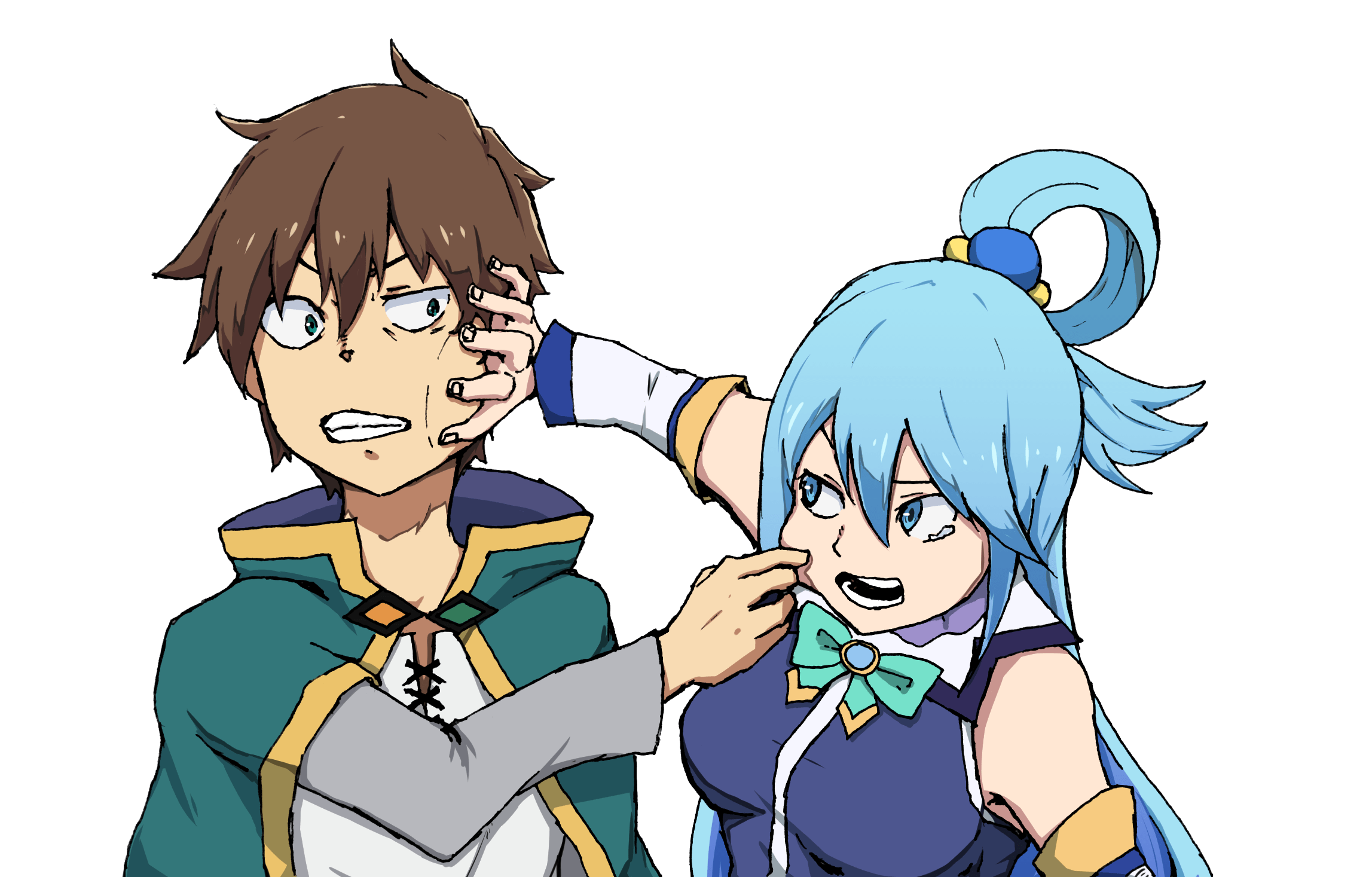 Kazuma and Aqua Konosuba