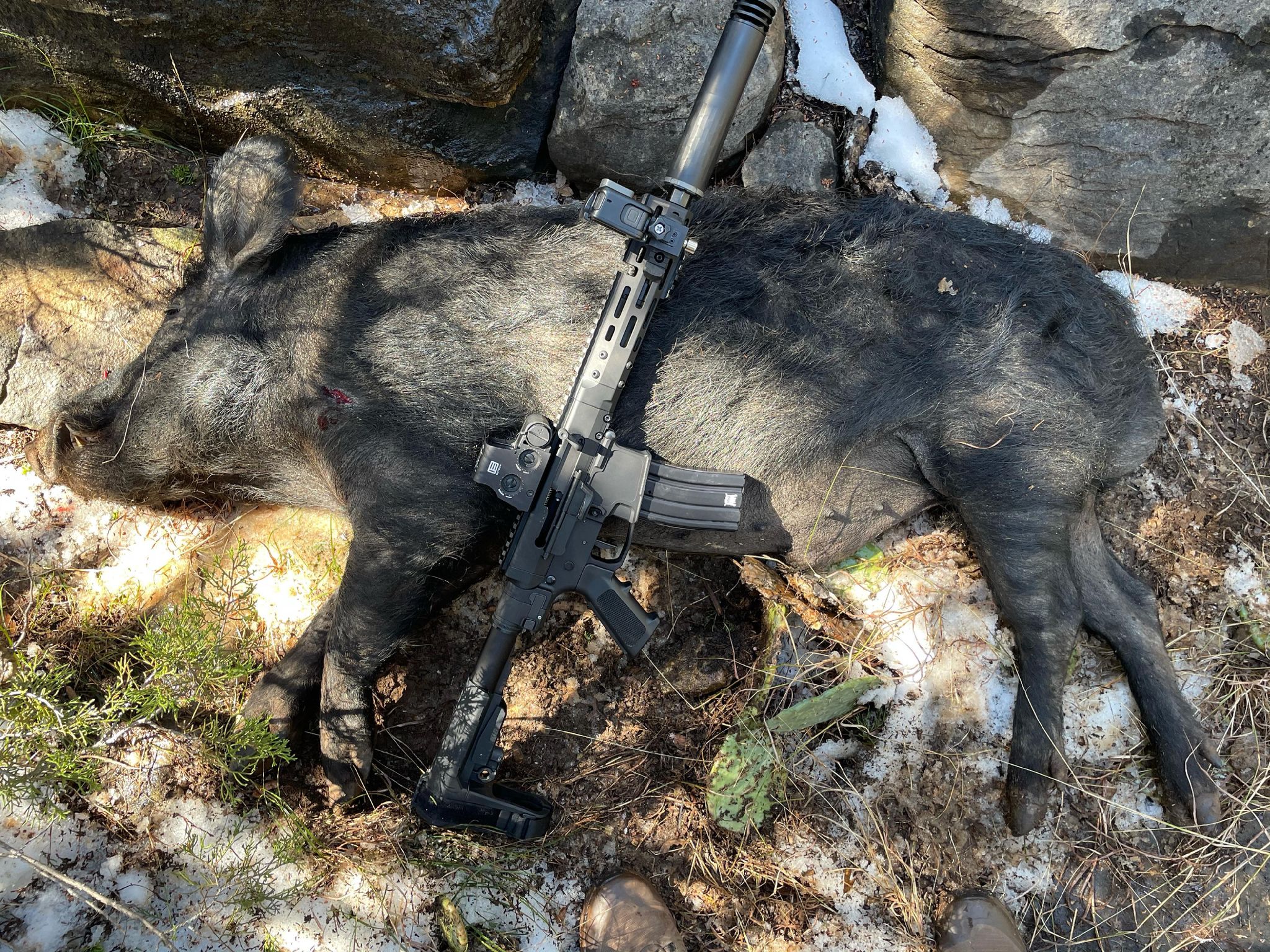 Finally got outside to hunt after the Texas winterstorm! r/Hunting