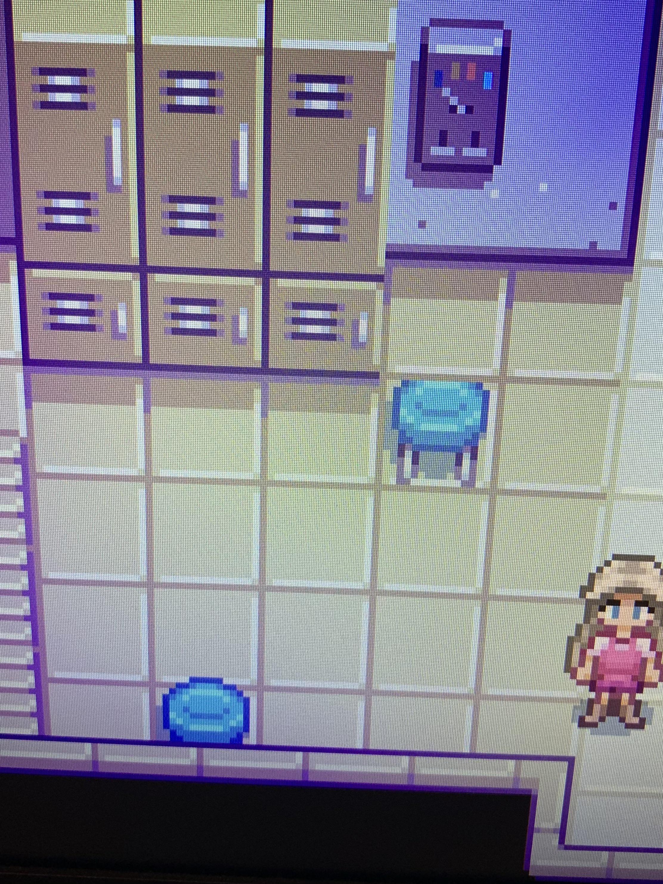 Plain faced chairs found in the Bathhouse in Stardew Valley! Pareidolia