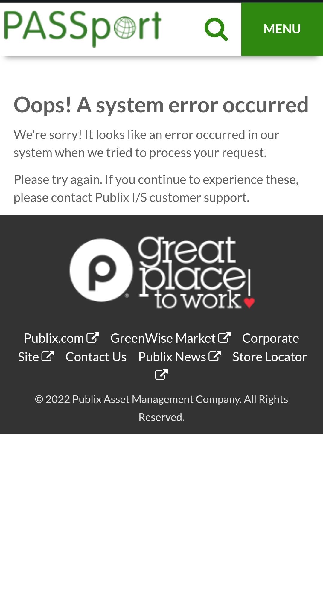 so is passport down or? it's been doing this + the runtime errors r